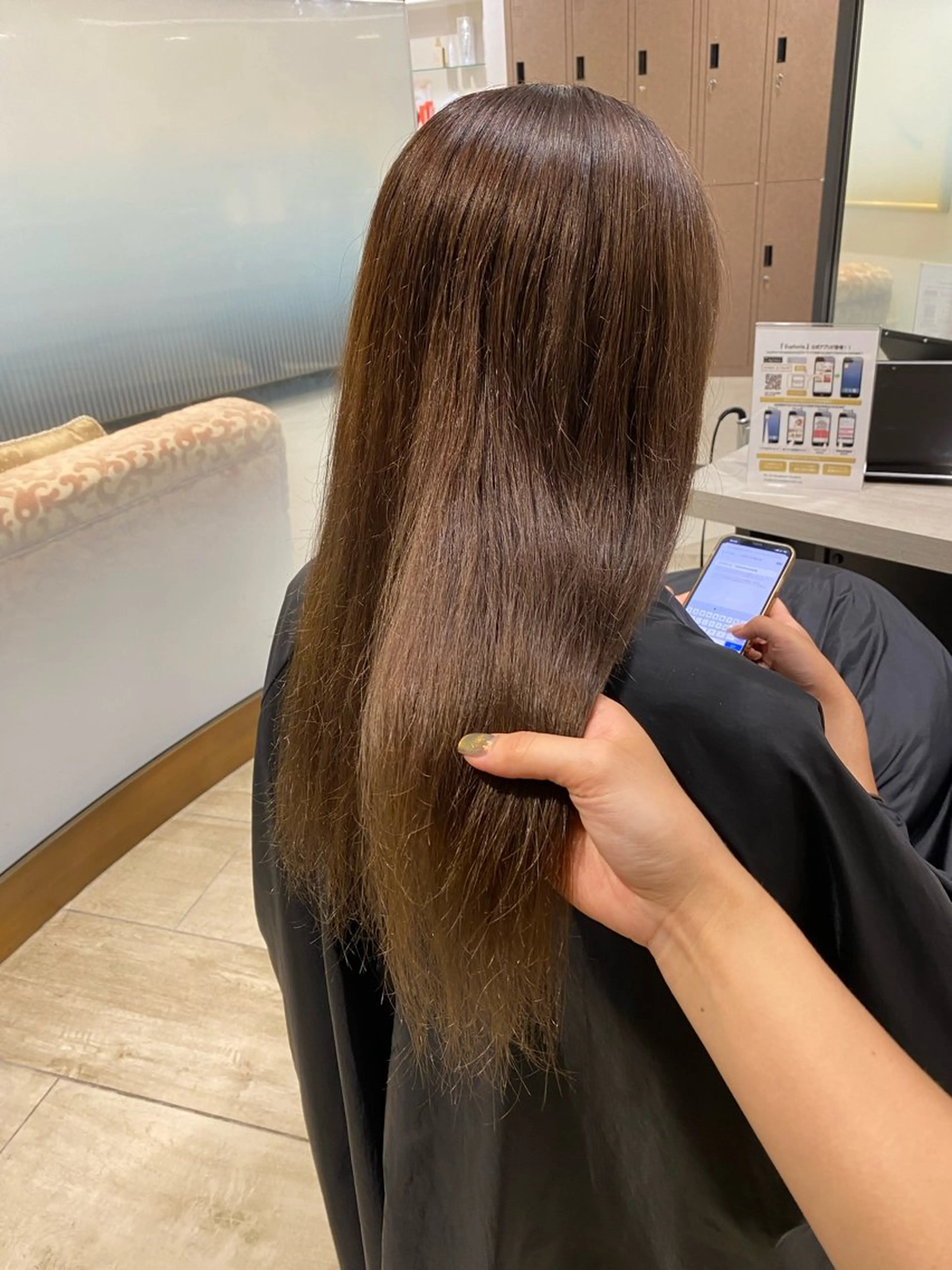 ロング カラー ブリーチ ブリーチなしカラー ヘアカラー Euphoria SHIBUYAGRANDE所属・🎀カットモデル募集 🎀AKARI🎀のヘアスタイル