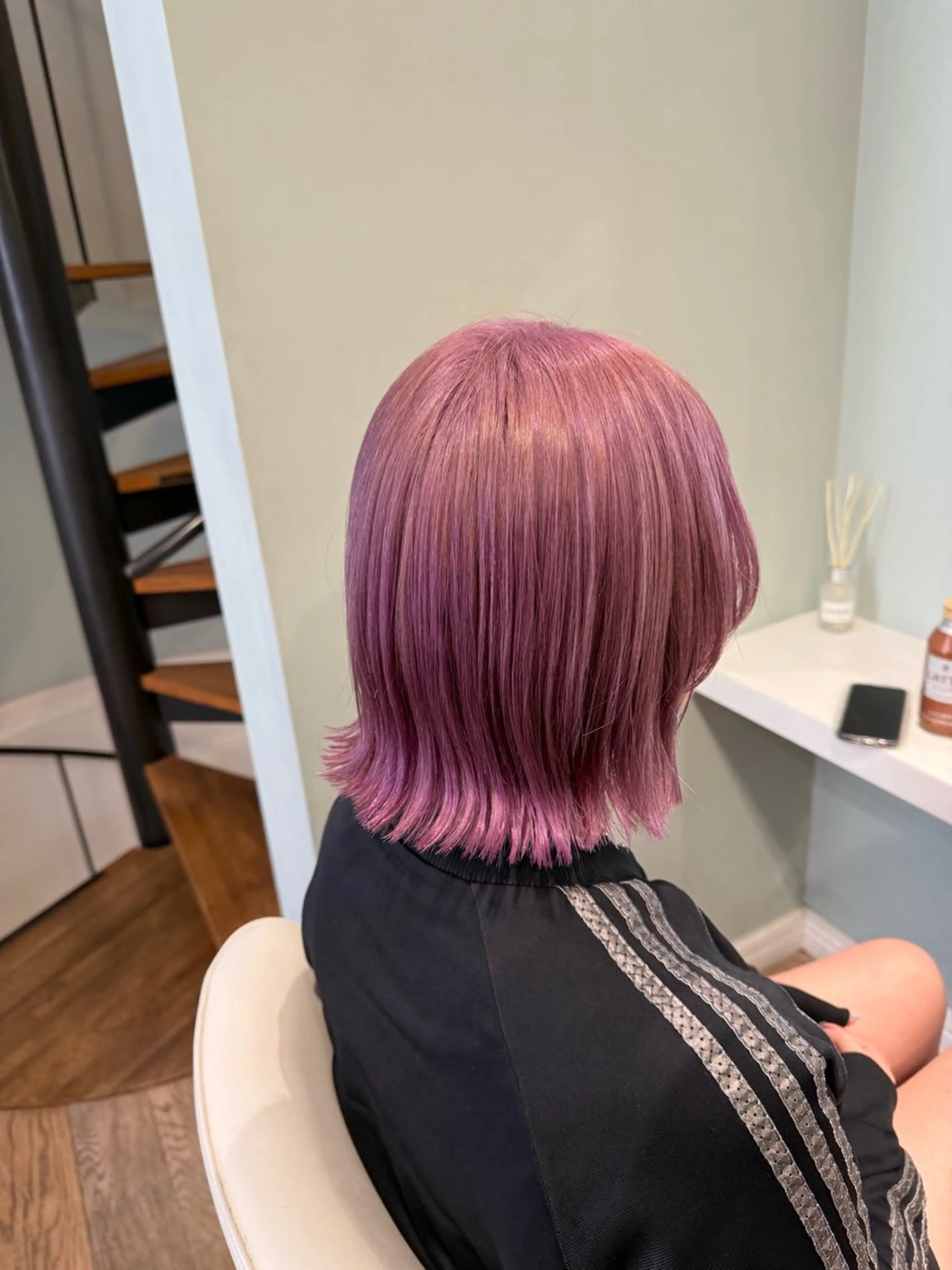 ミディアム カラー カット ヘアカラー トリートメント atelier doux dimanche（アトリエ・ドゥー・ディマンシュ）所属・Fukamiレイヤー 透明感カラーのヘアスタイル