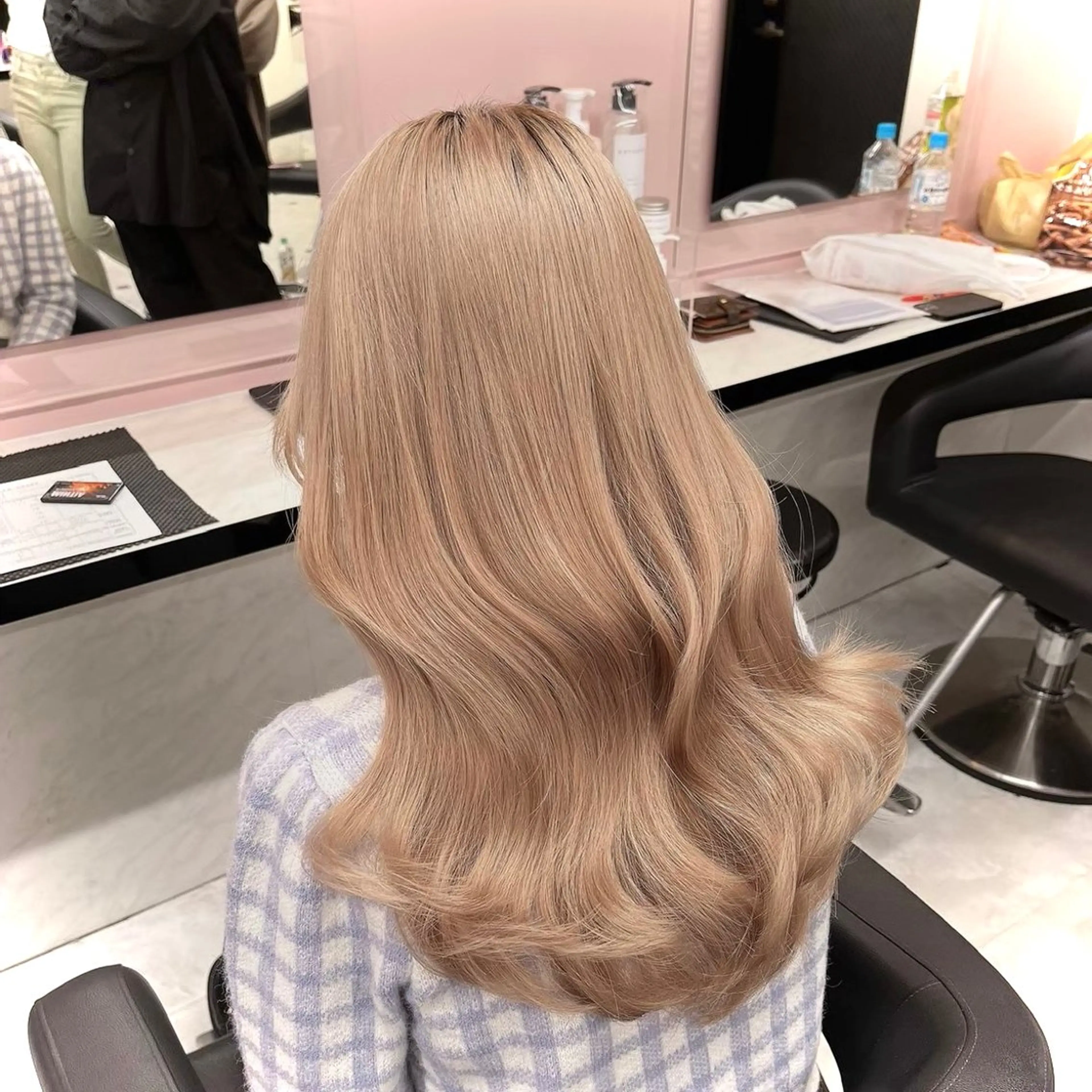 ロング ヘアカラー ヘアセット Miwa🤍ダメージ レスカラー特化🦢のヘアスタイル