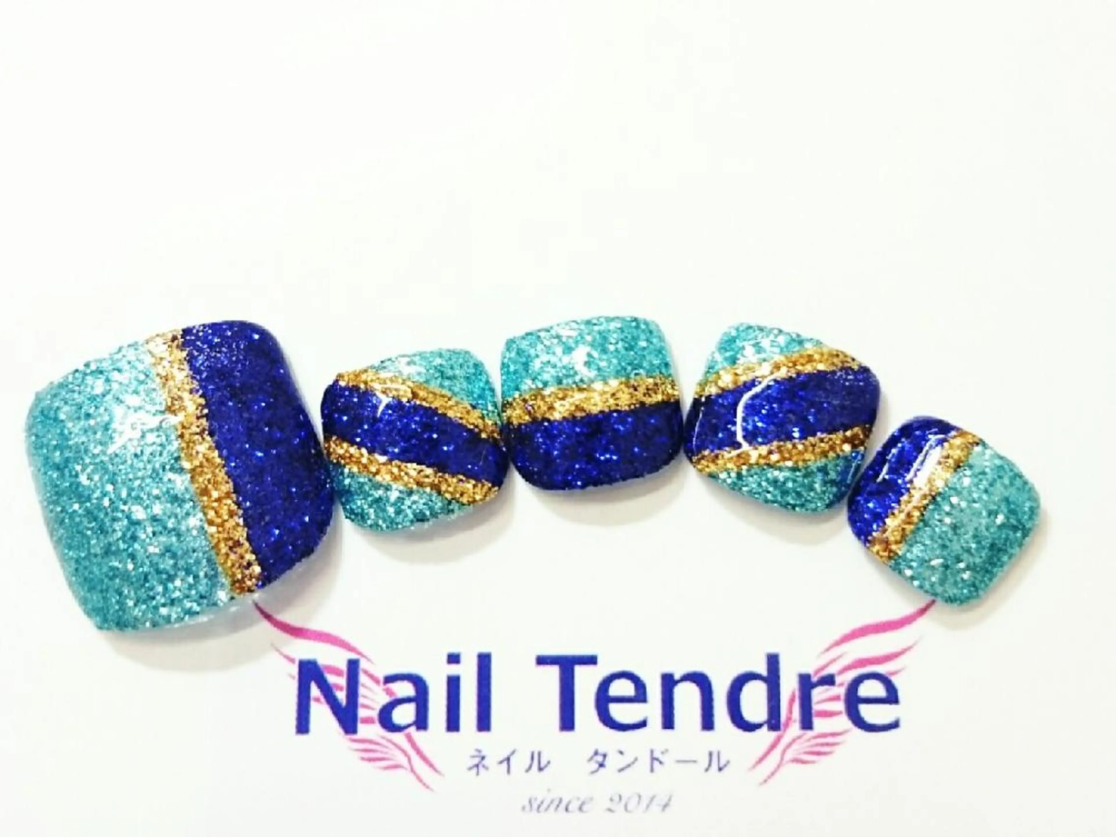 ネイル アートネイル ジェルネイル ソフトジェル ストーンネイル フットネイル Nail  Tendreのネイルデザイン
