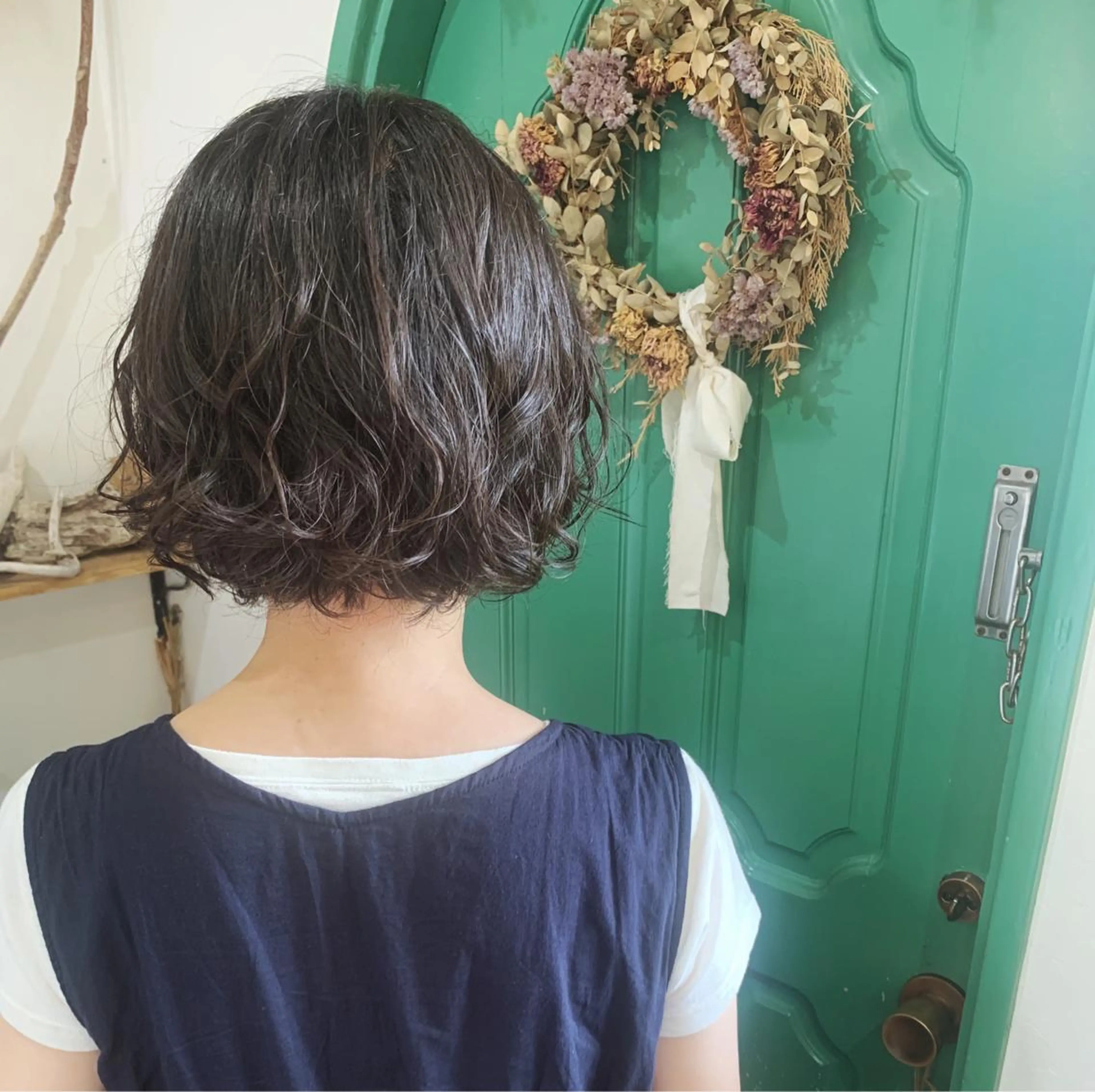 ショート パーマ ショートボブ ボブ ショートヘア カット パーマ 佐藤 美咲のヘアスタイル