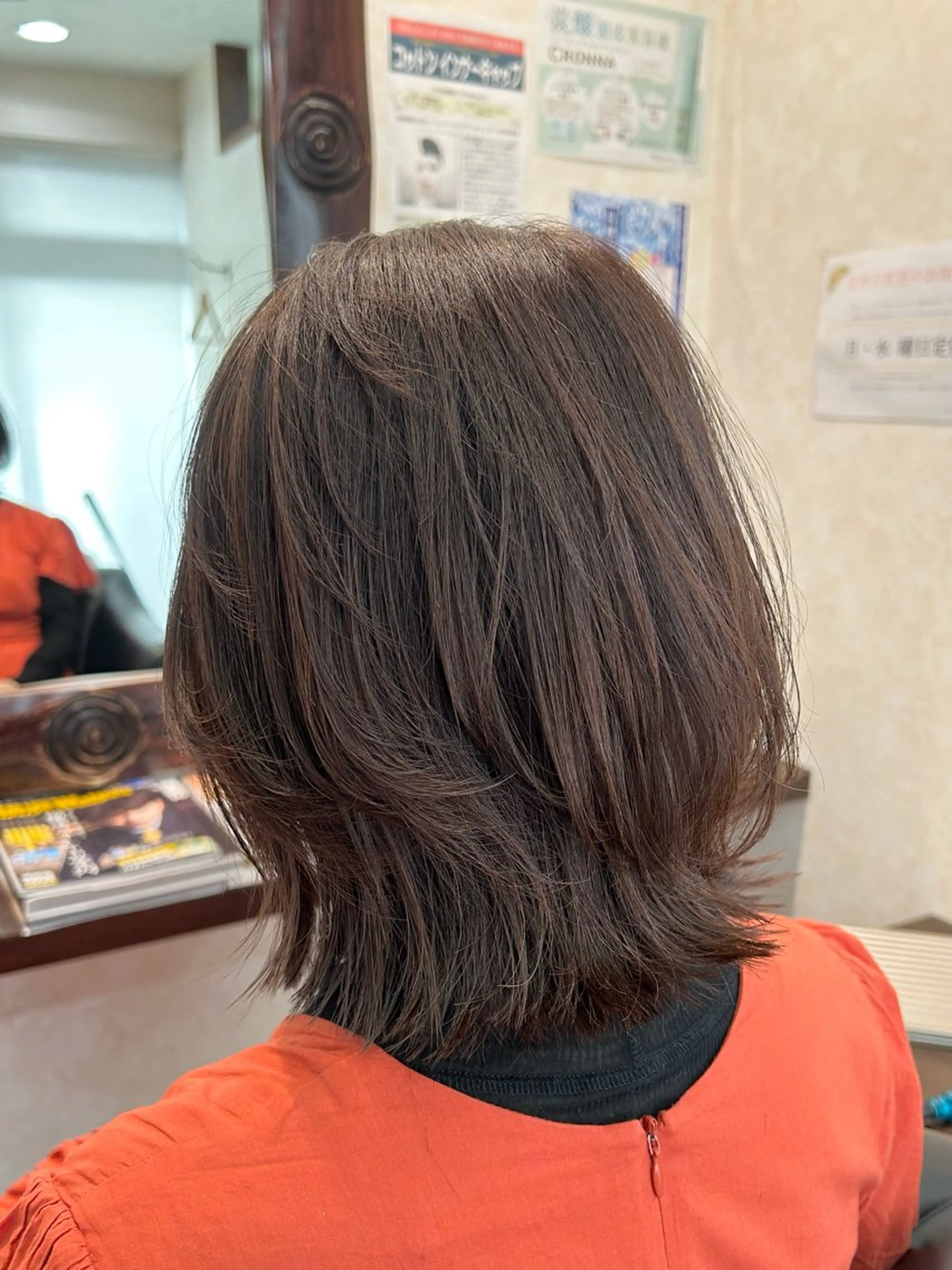 ミディアム くびれヘア くびれレイヤー レイヤーカット 顔まわりカット/ボブ /🧁とーこ🧁のヘアスタイル