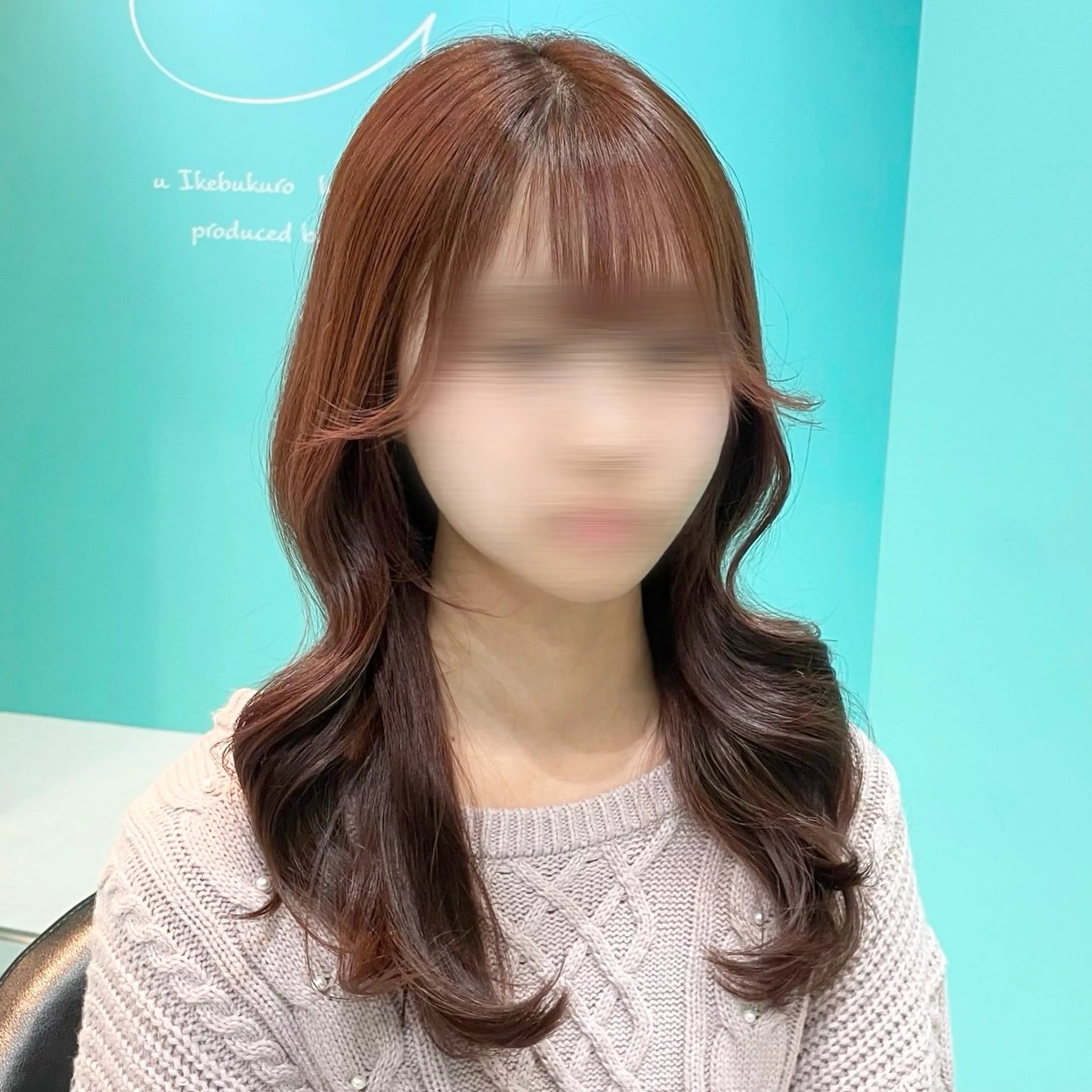 セミロング カラー ブラウンカラー ピンクカラー ピンクブラウン ヘアカラー トリートメント Natsuki 🫧インナーカラーのヘアスタイル