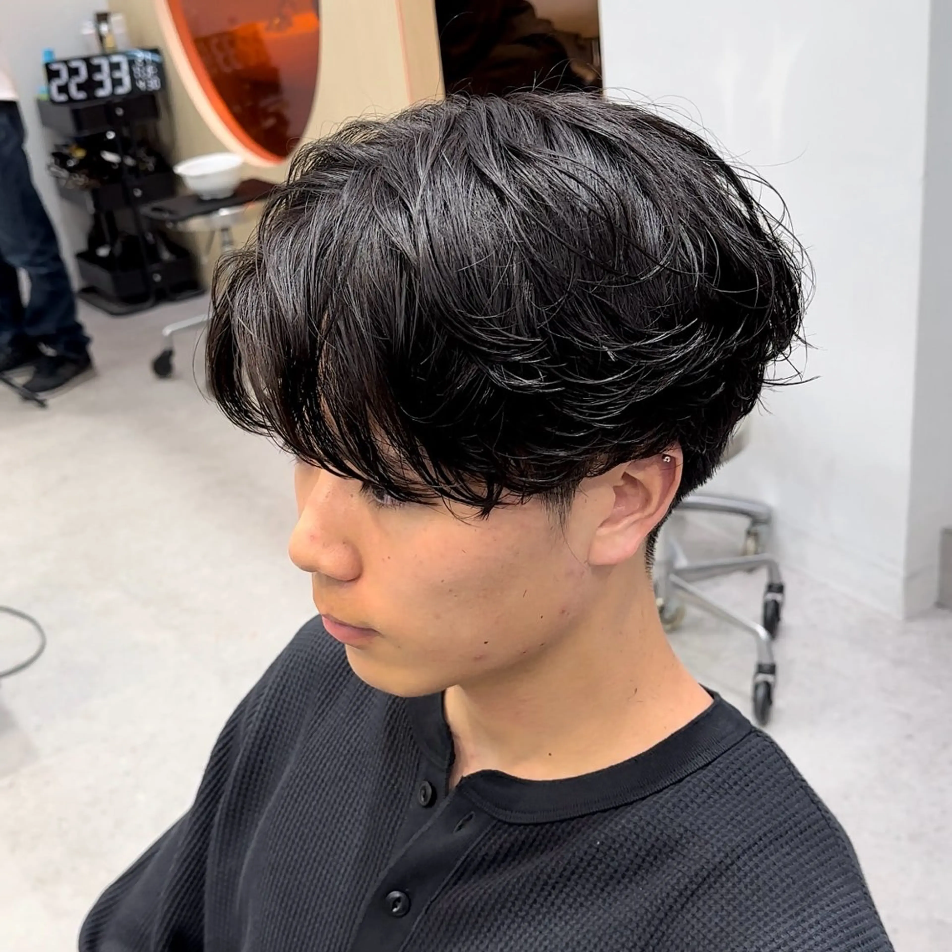 パーマ メンズ カット パーマ 当日予約⭕️ fifth渋谷太田のヘアスタイル