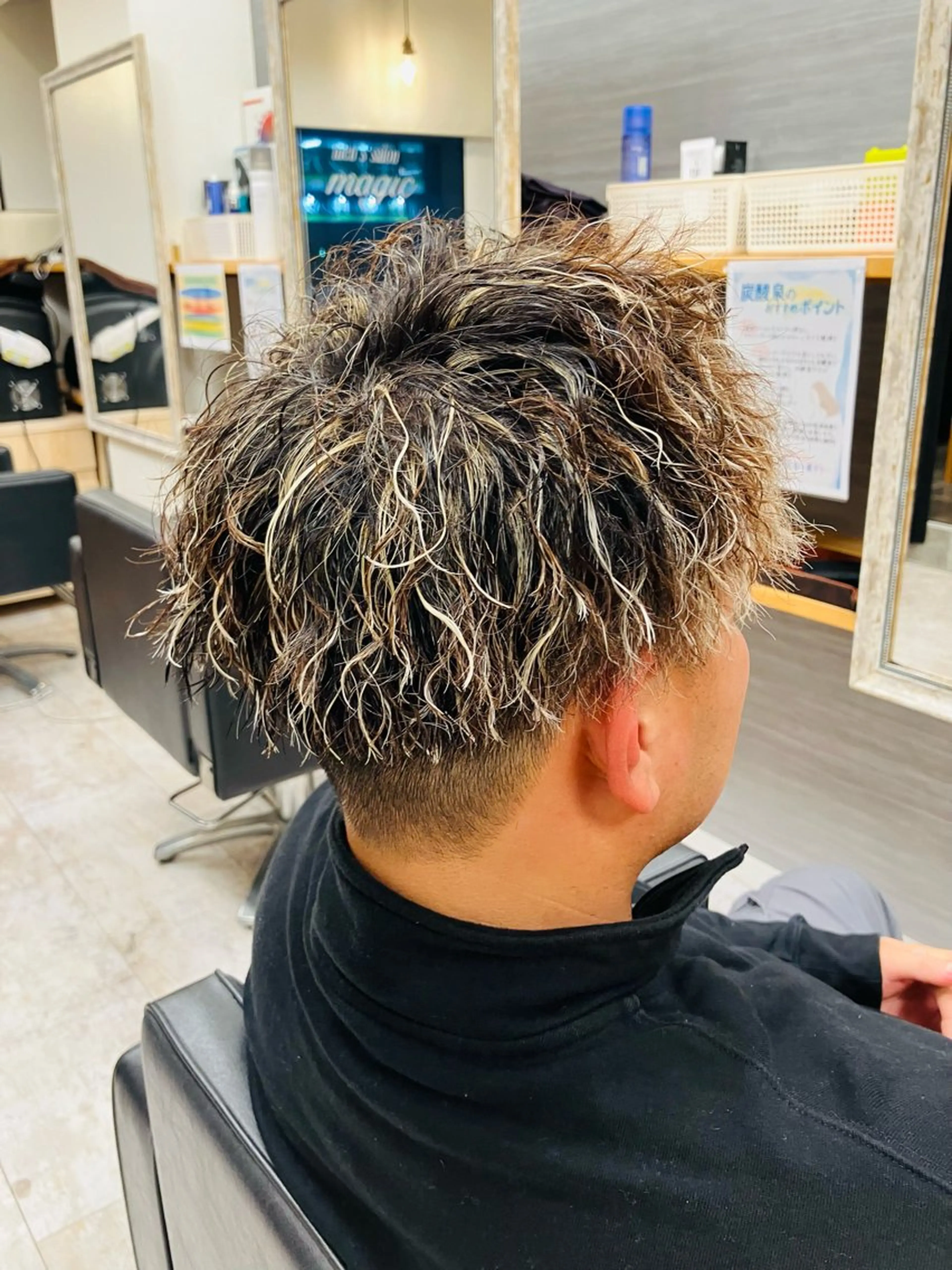 パーマ メンズ カット ヘアカラー パーマ メンズ特化/パーマ/ フェードWATARUのヘアスタイル