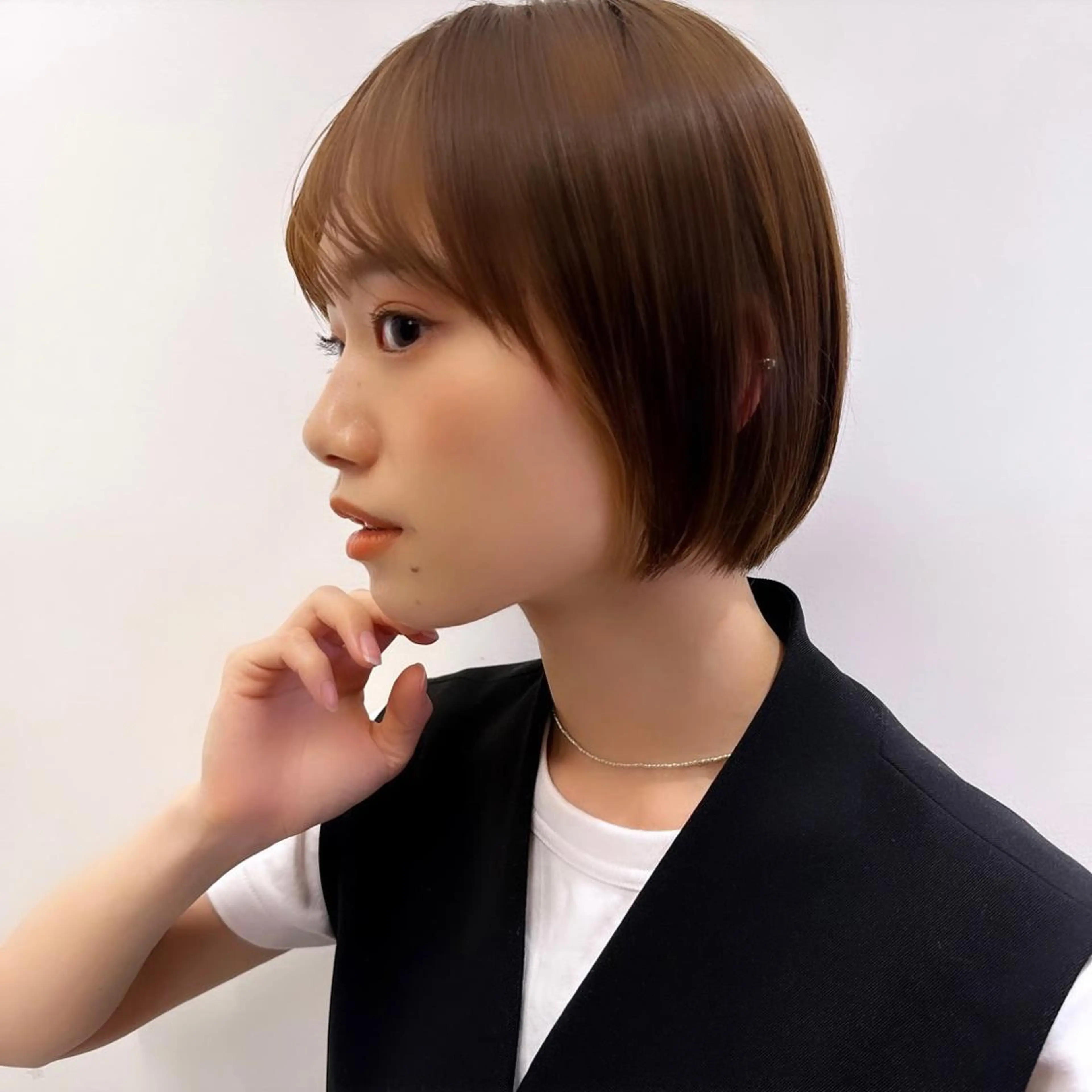 ミディアム トリートメント ボブパーマ ♡ヨシカワハナコのヘアスタイル