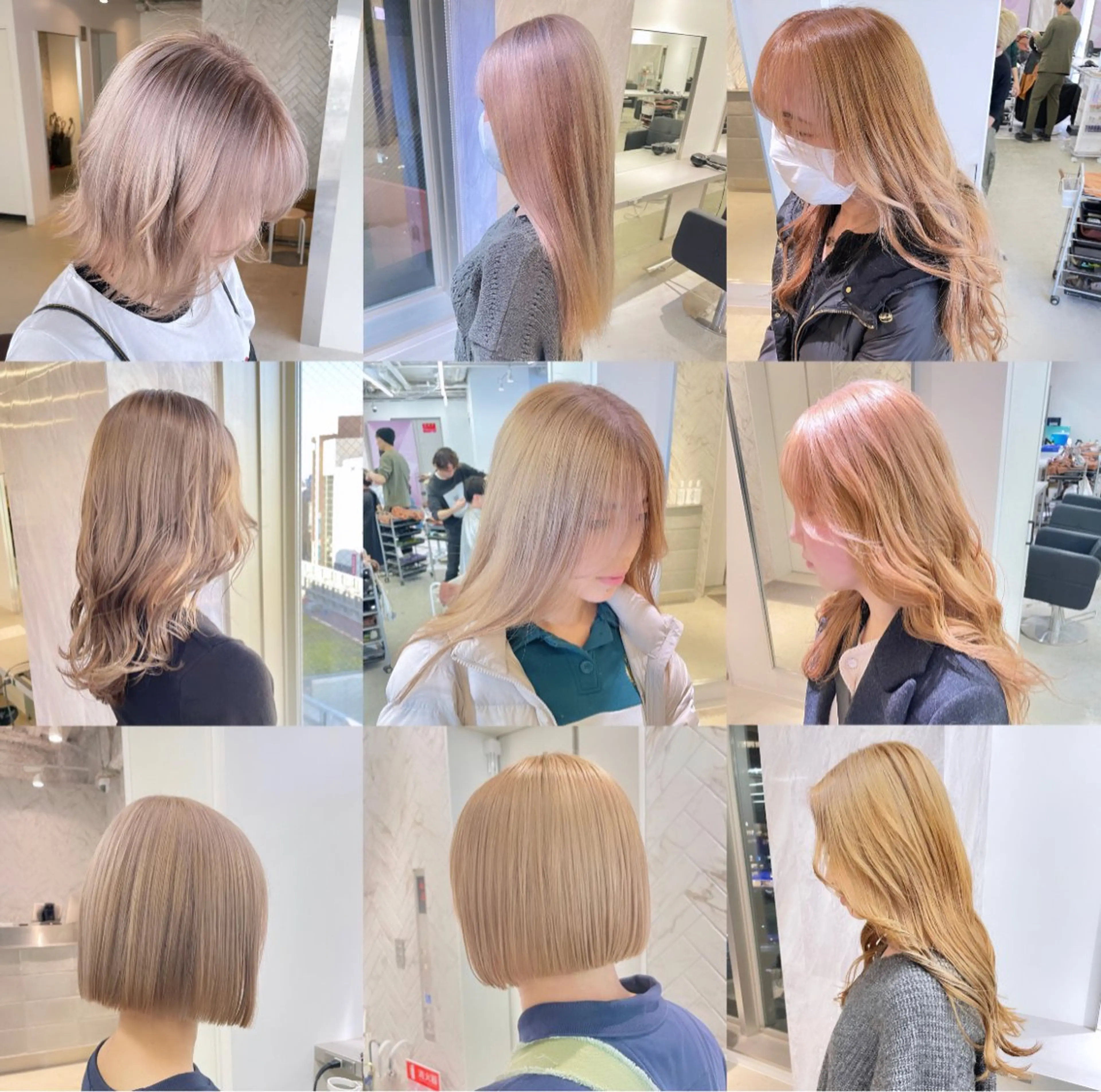 セミロング カラー カット ヘアカラー トリートメント ヘアセット 🎗井上 竜 ブリーチ指名No.1のヘアスタイル