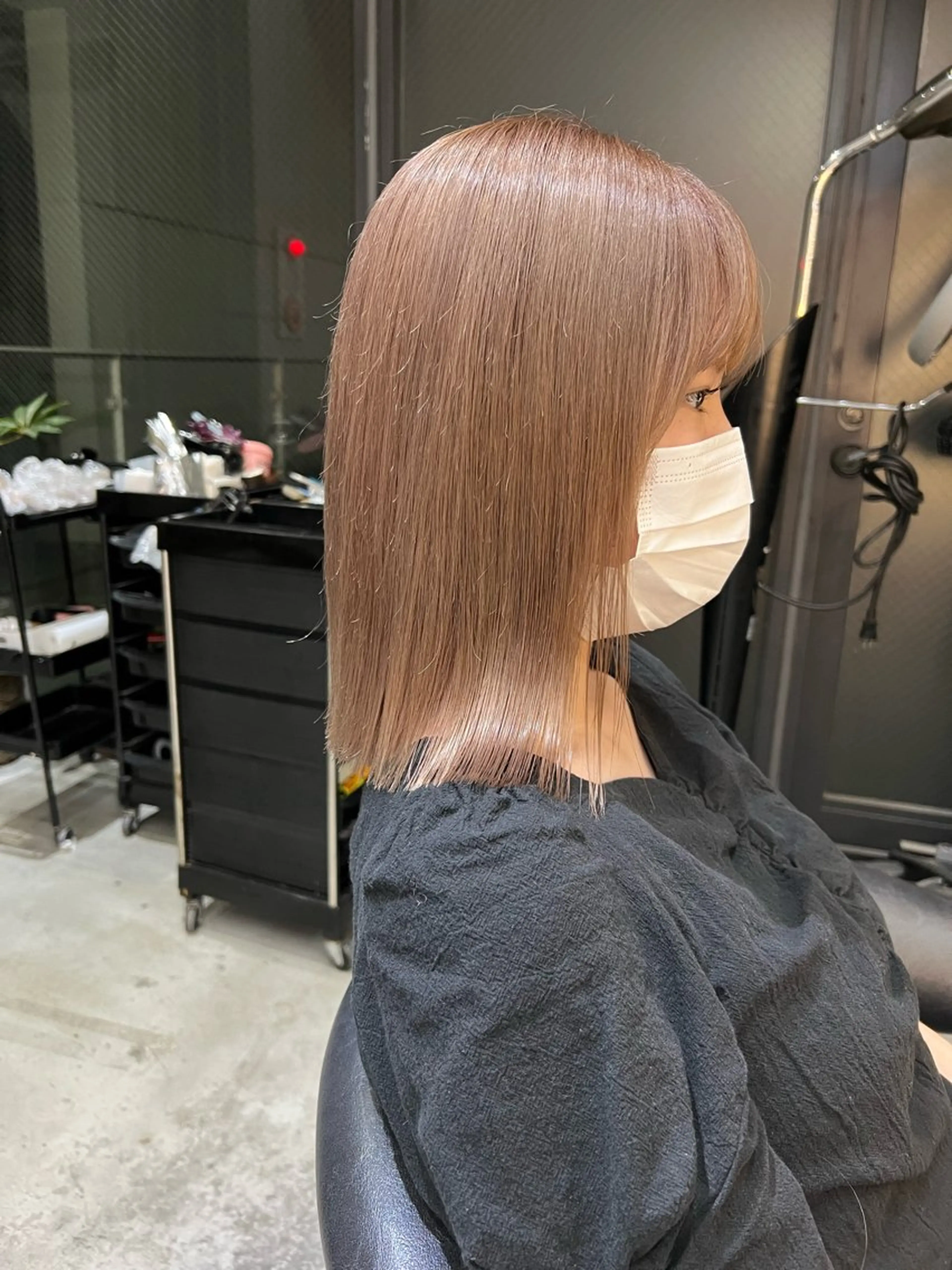 ミディアム カット ヘアカラー トリートメント 髪質改善/ボブ/ ハイトーン❣️yuiのヘアスタイル