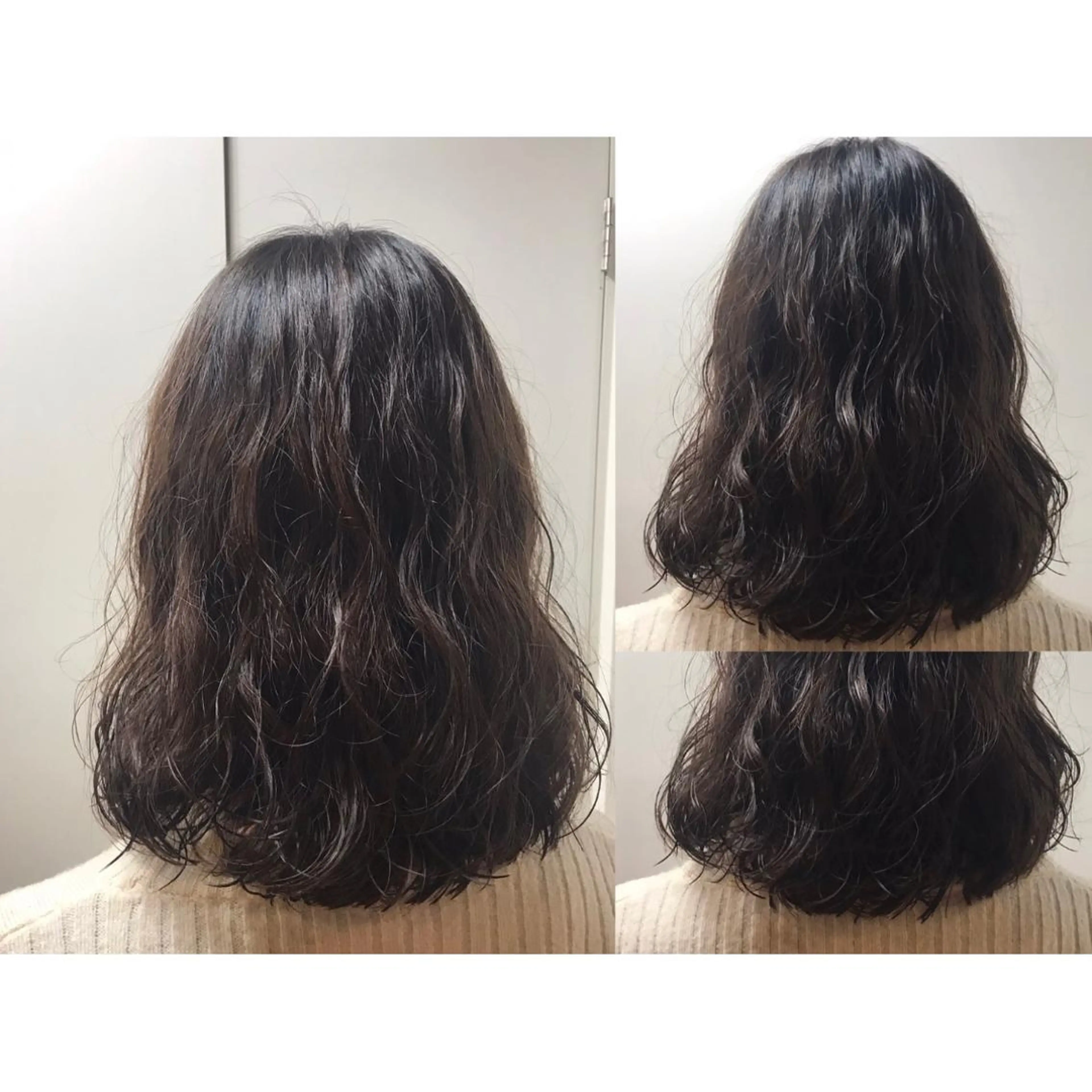 ミディアム パーマ 🫧透け感⋆艶髪💎 山口アヤカのヘアスタイル