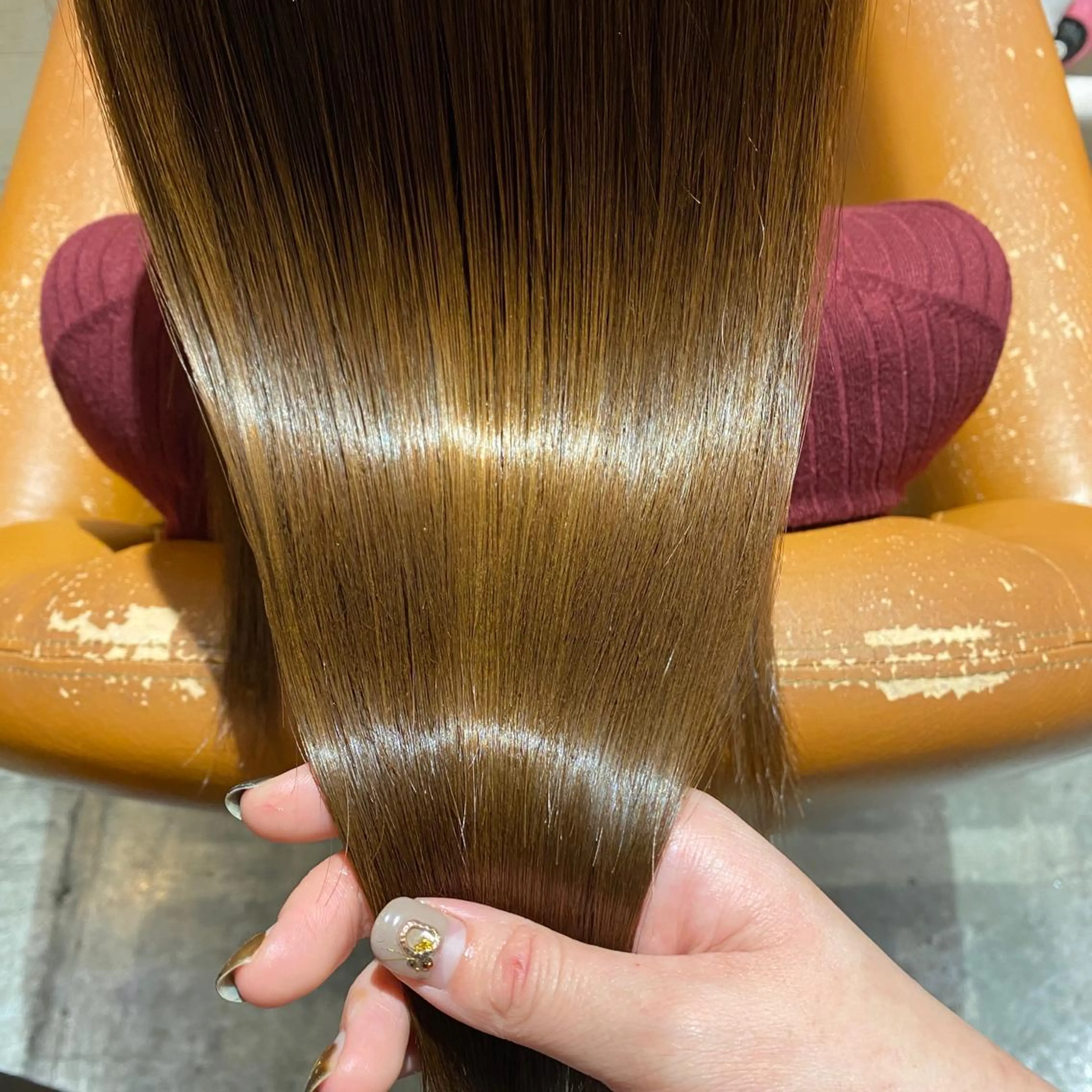 ロング カラー 髪質改善×矯正🫧 韓国ヘアasamiのヘアスタイル