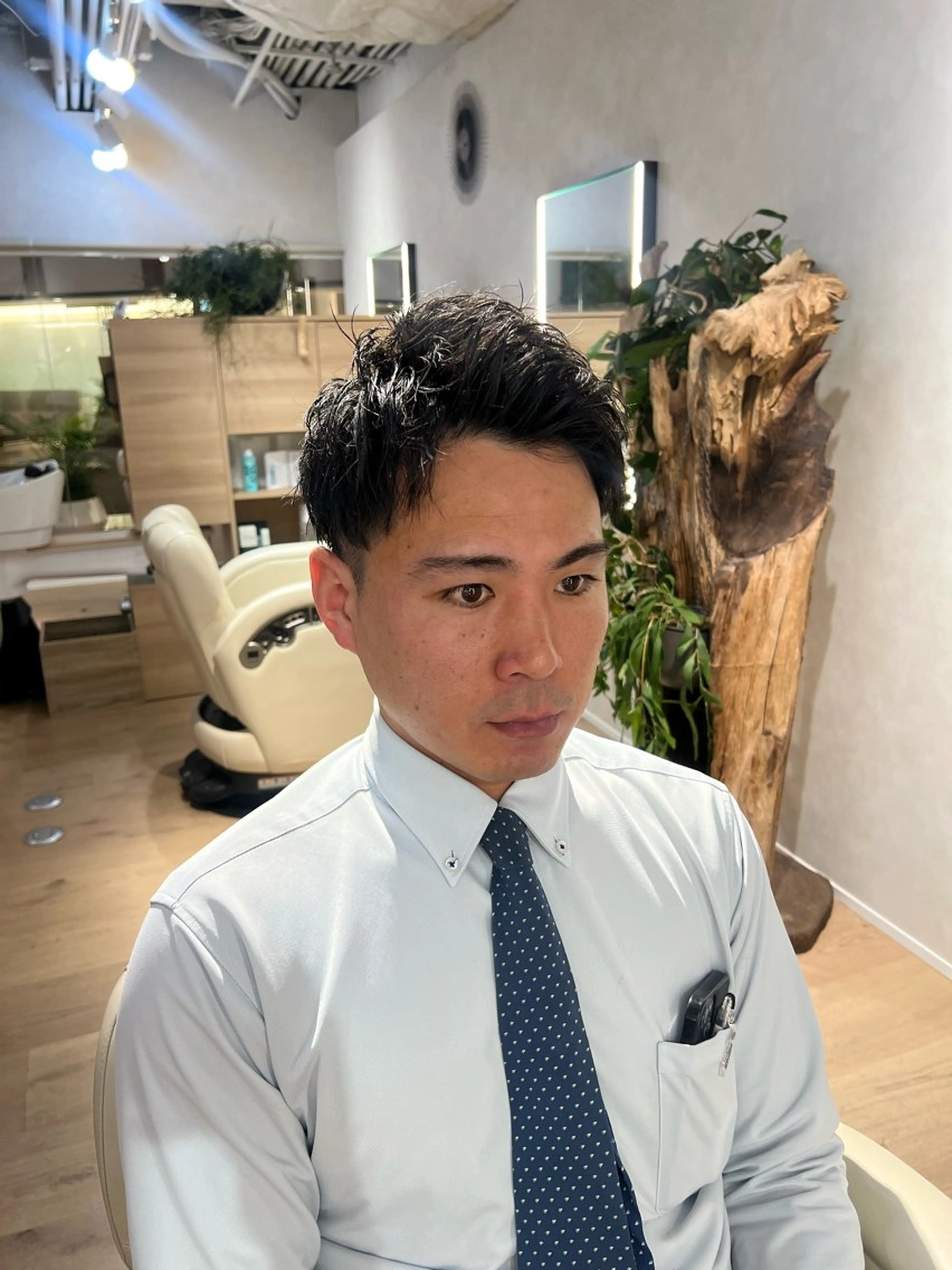 ショート パーマ メンズ カット unopulir Vamos店所属・梅田茶屋町メンズ 専門美容師 山元一平のヘアスタイル