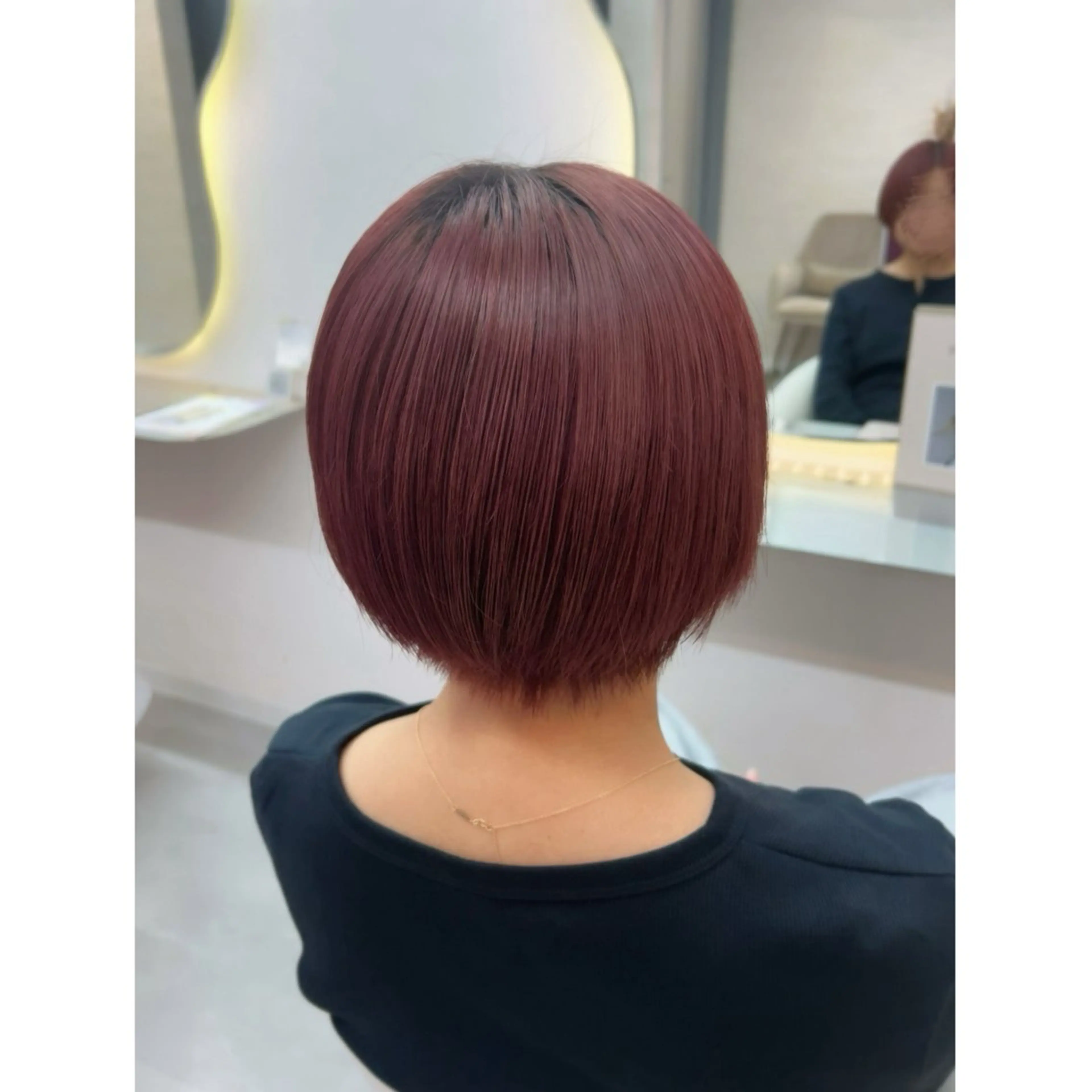 ショート カラー レッドカラー ブリーチ 💕カット 💕みゆう💕大宮のヘアスタイル