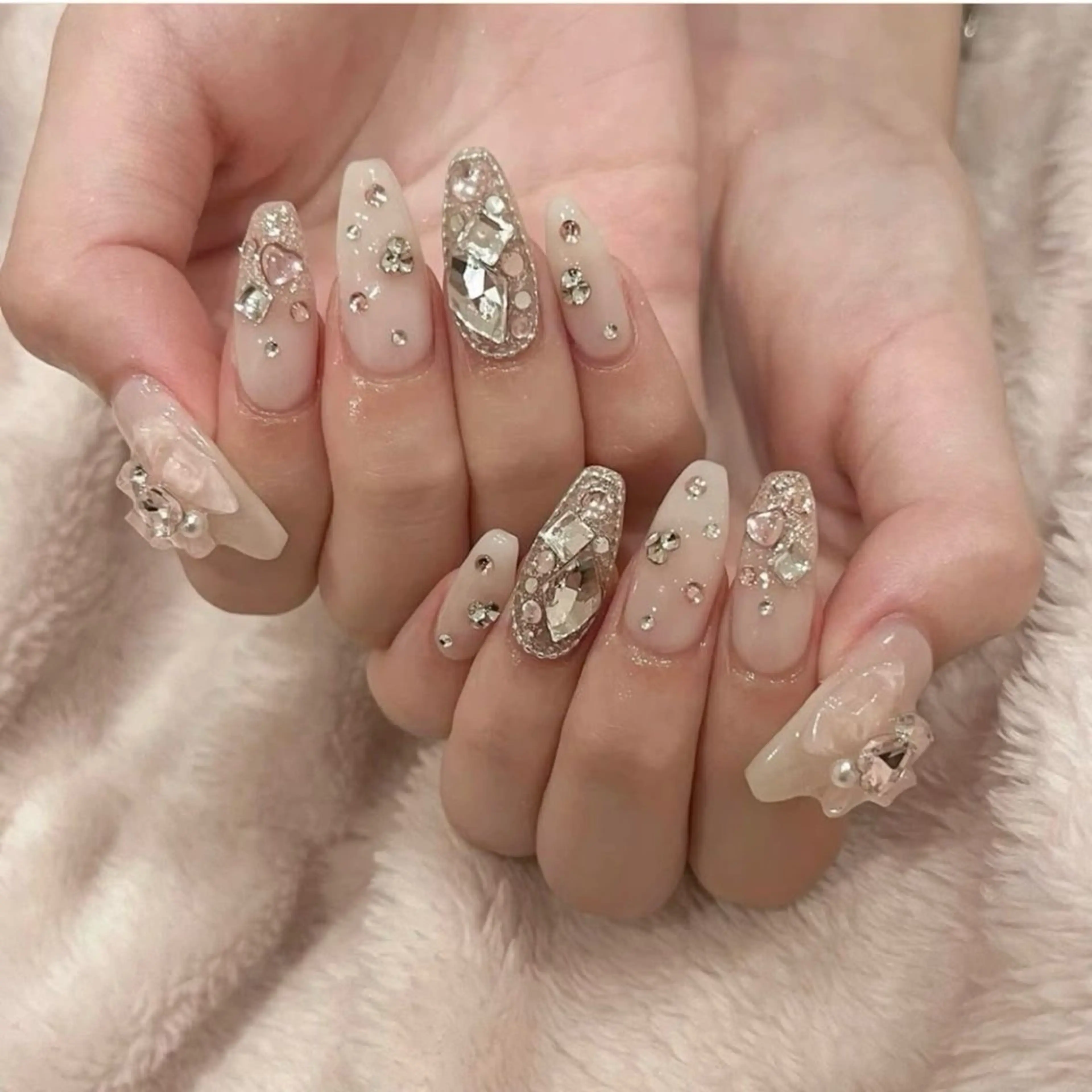 ネイル アートネイル オーロラネイル ブルー チークネイル フットネイル ハンドネイル NICY NAIL所属・NICY NAIL 池袋のネイルデザイン