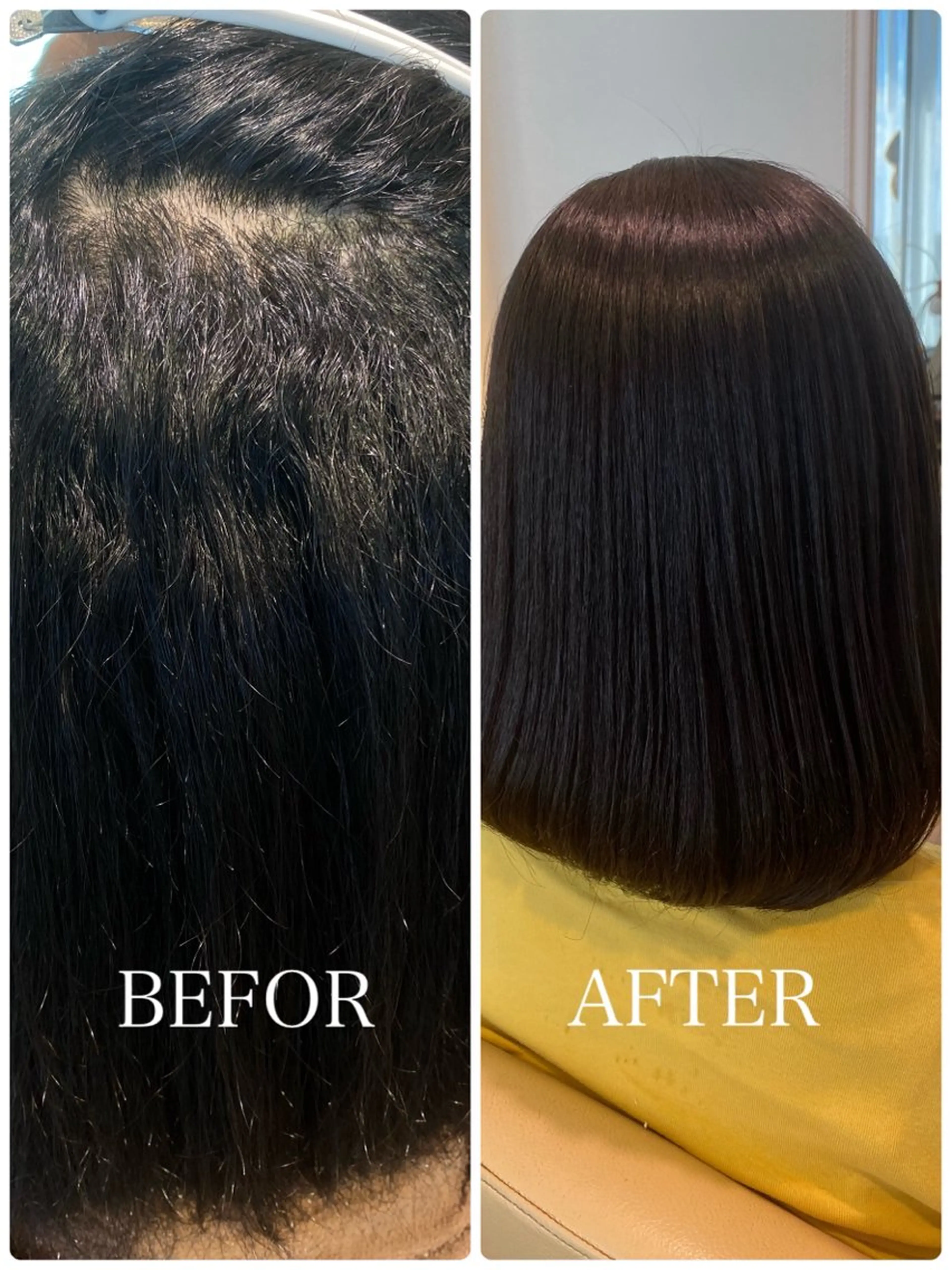 ミディアム パーマ 石川 幸呼のヘアスタイル