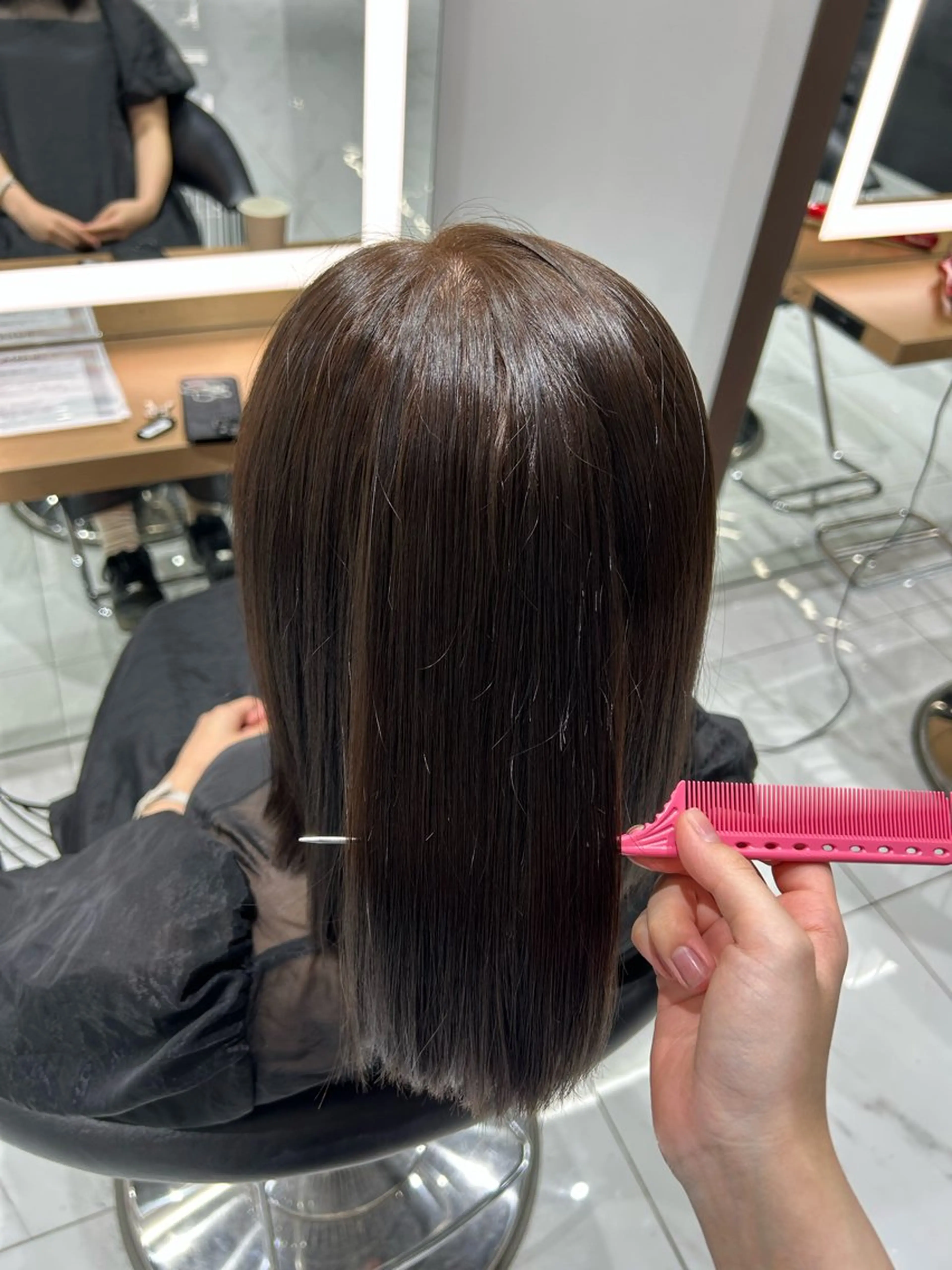 カラー ブラウンカラー ヘアカラー トリートメント 🎀rina 🎀のヘアスタイル