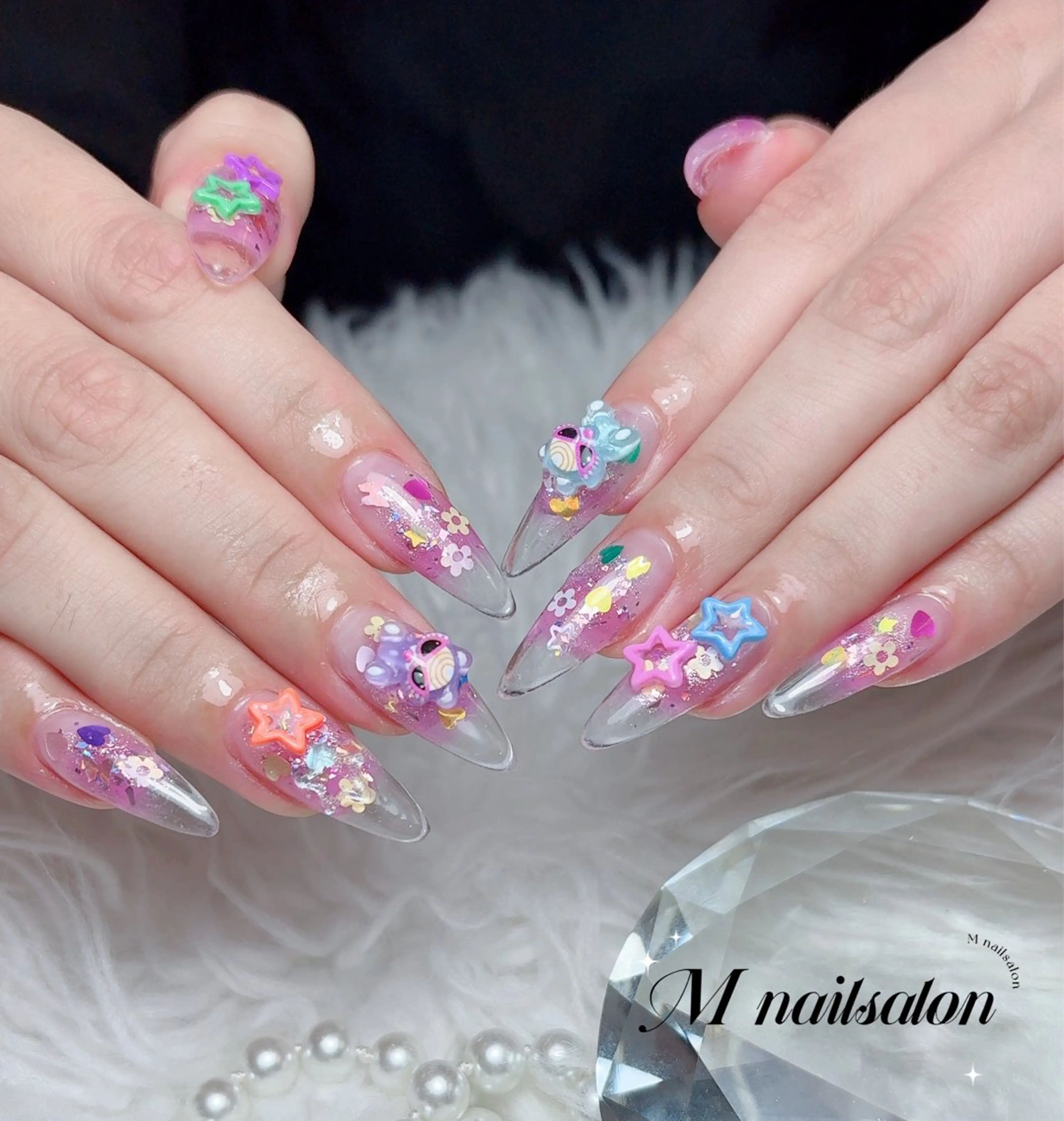 ネイル ハンドネイル M🌷nail 長さだし専門店のネイルデザイン
