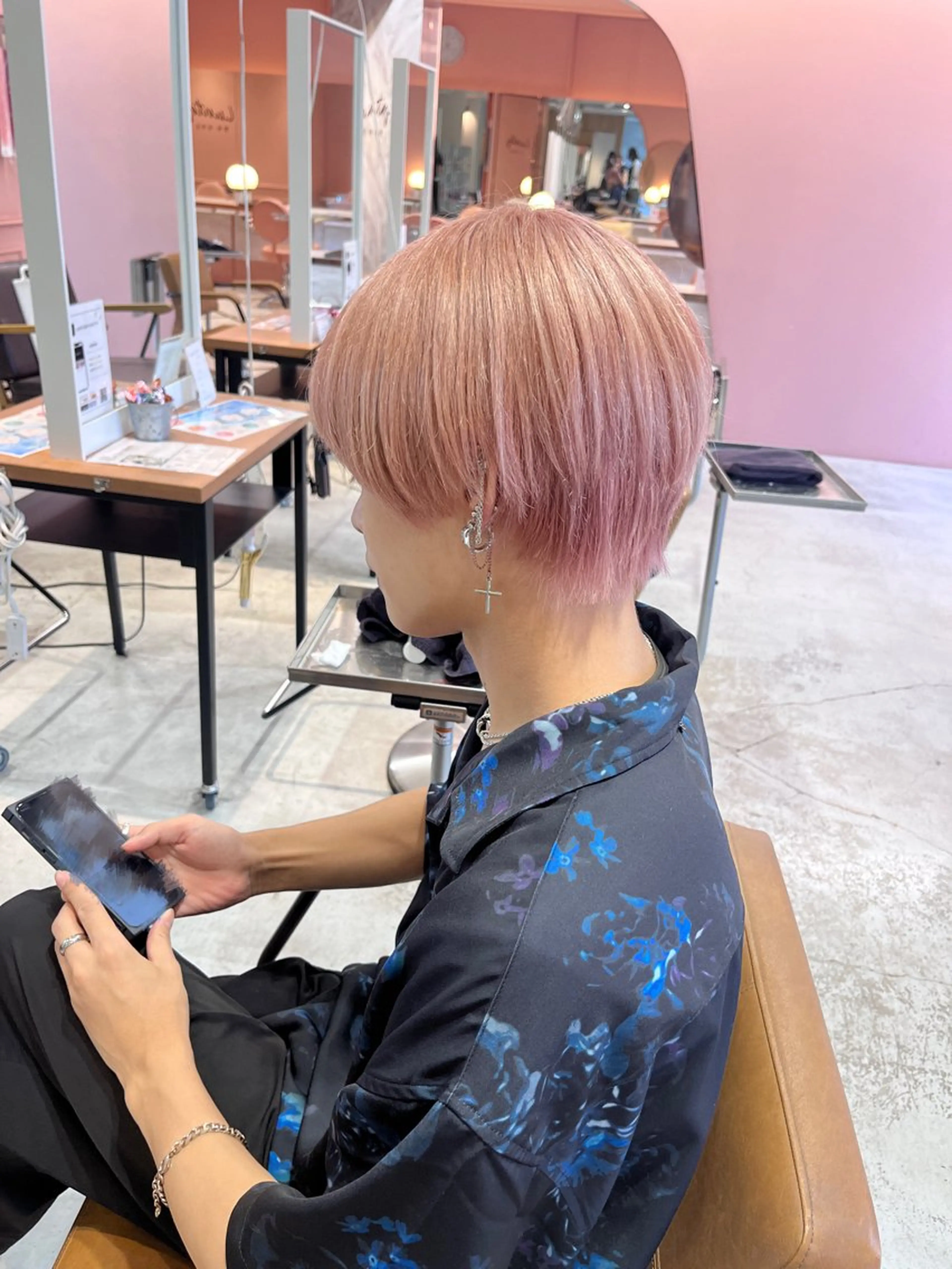 カラー メンズ カット ヘアカラー 大阪韓国メンズ特化 LUNAのヘアスタイル
