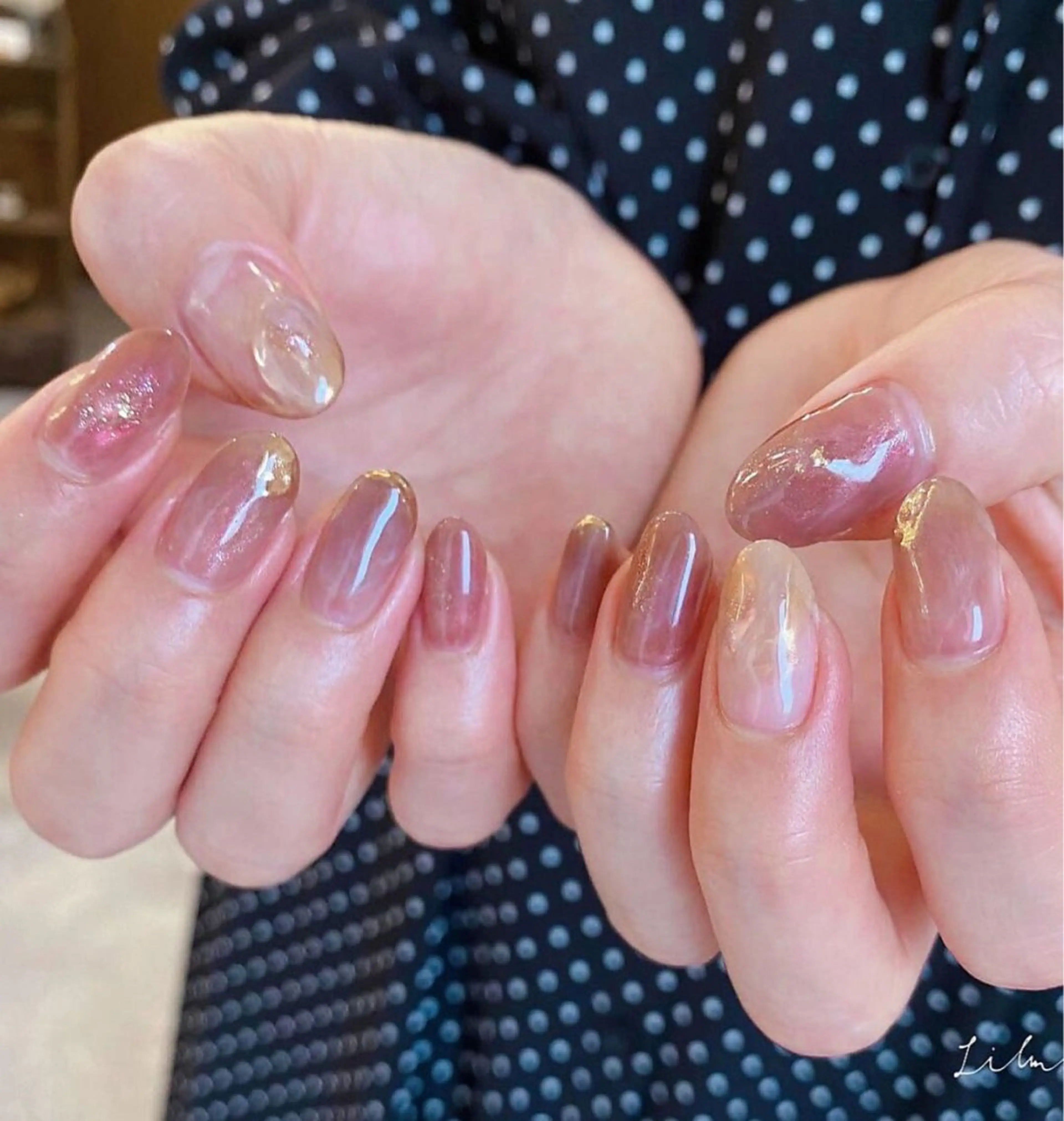 ネイル オーロラネイル チークネイル 長さ出し フレンチネイル ジェルネイル MUSES  NAIL  SALON所属・MUSES ネイルのネイルデザイン