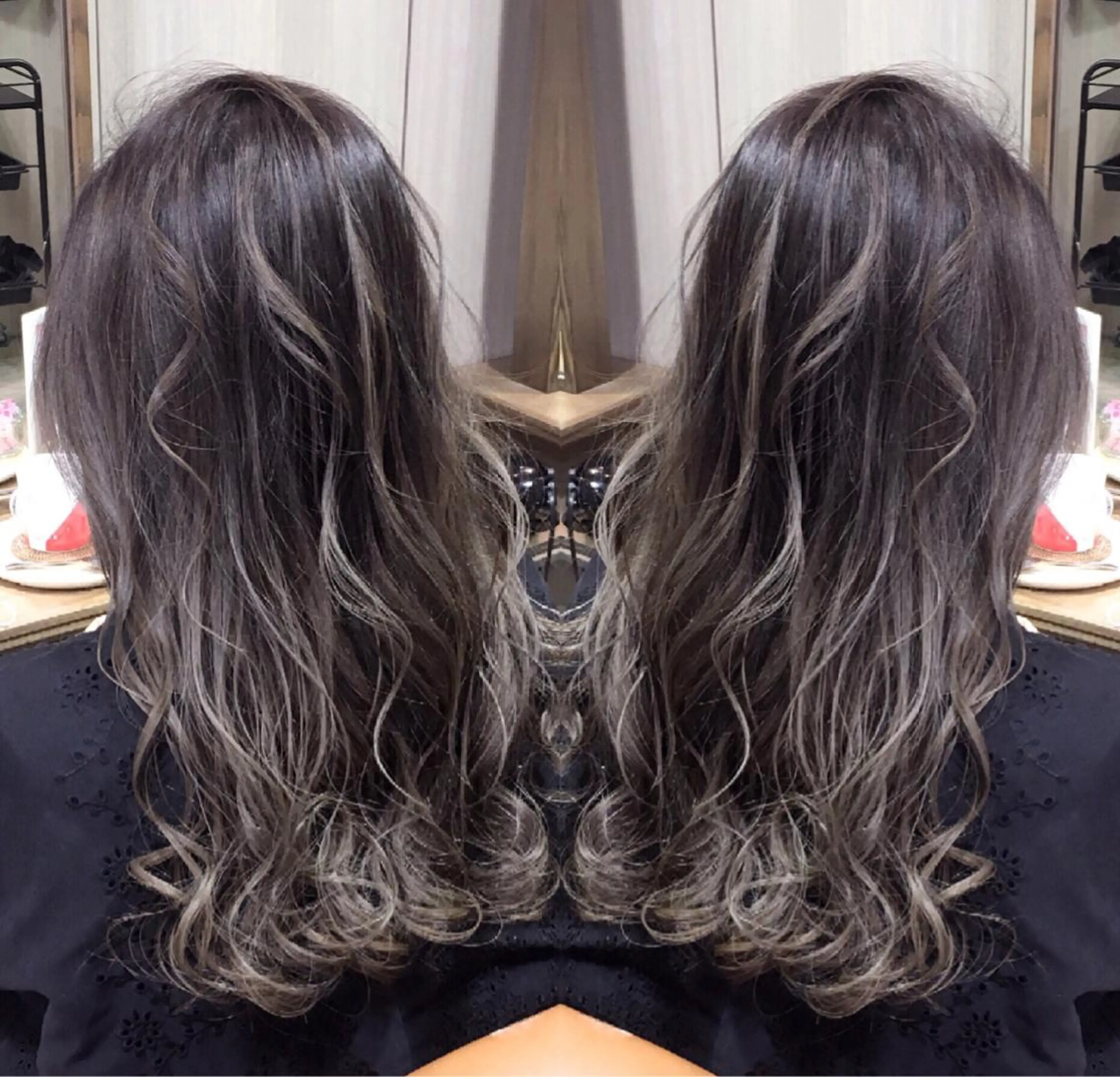 ロング 外国人風カラー レイヤーカット ヘアカラー トリートメント ヘアセット ❤️千葉県代表❤️ 店長❤️柿本翔一朗のヘアスタイル