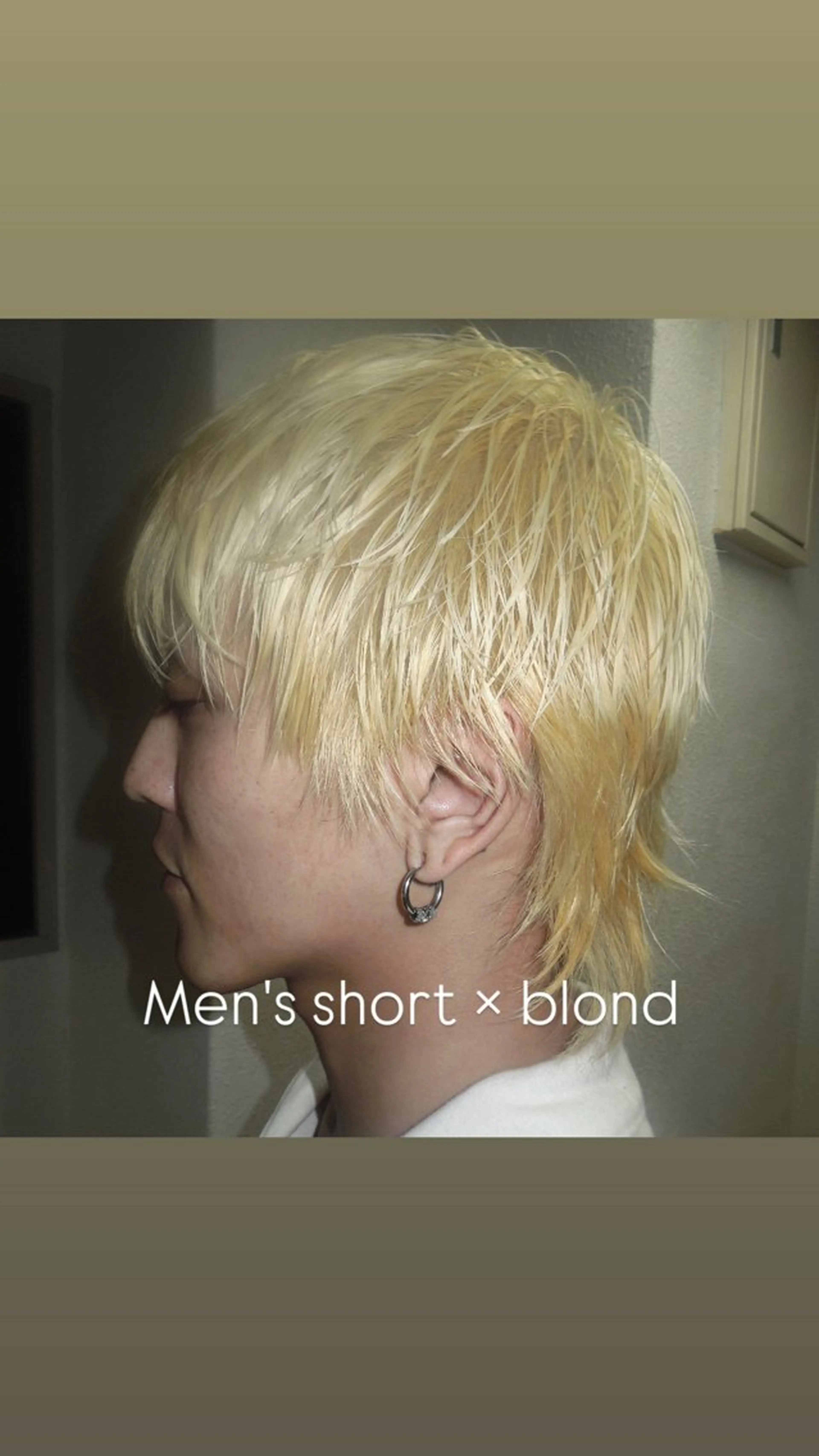 ミディアム カラー メンズ メンズブリーチ ブリーチ ヘアカラー トリートメント タマキ/Wカラー🫧 / パーマ🐏のヘアスタイル
