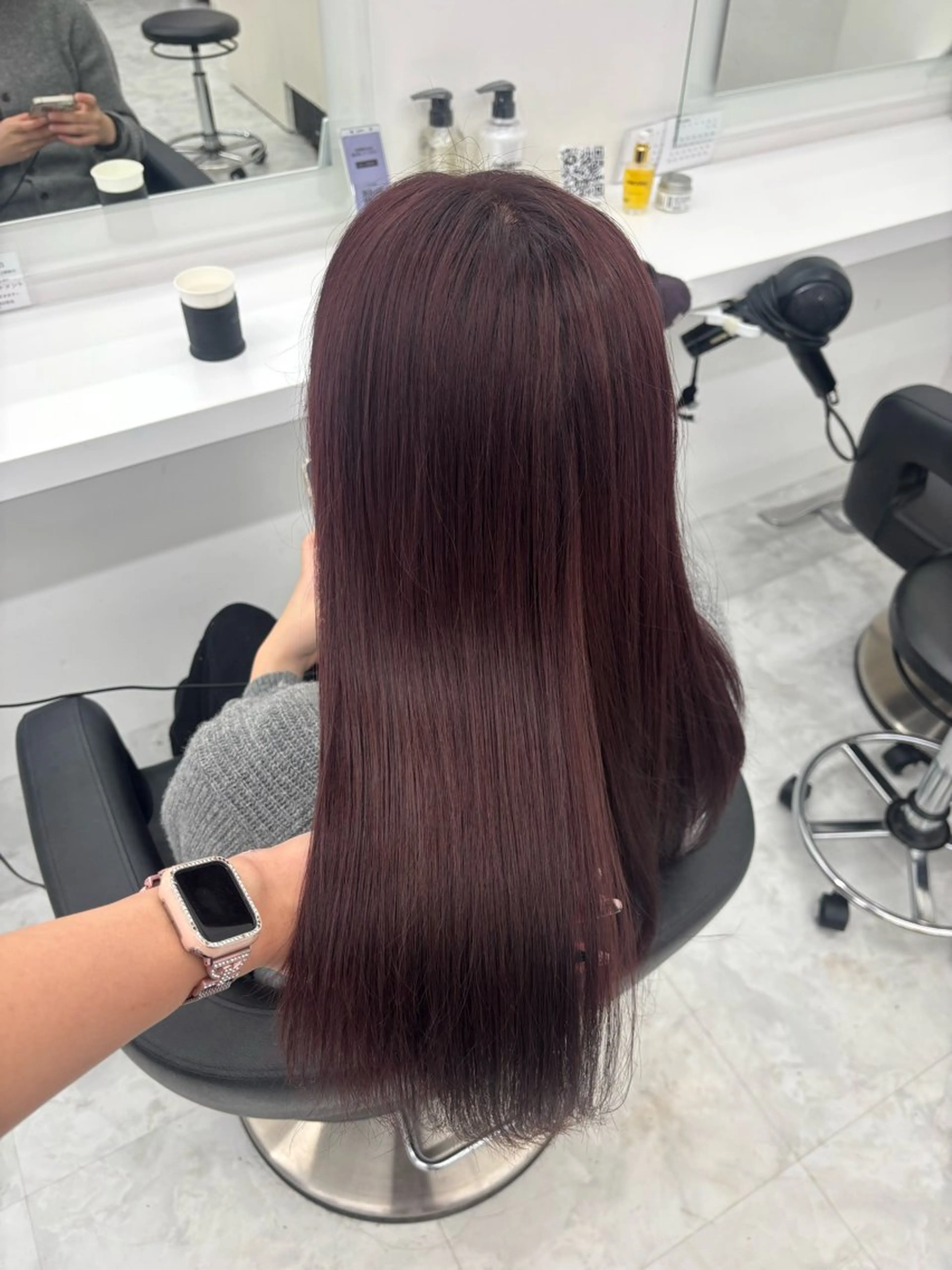 カラー ヘアカラー かわいい艶髪🤍 れいな🤍のヘアスタイル