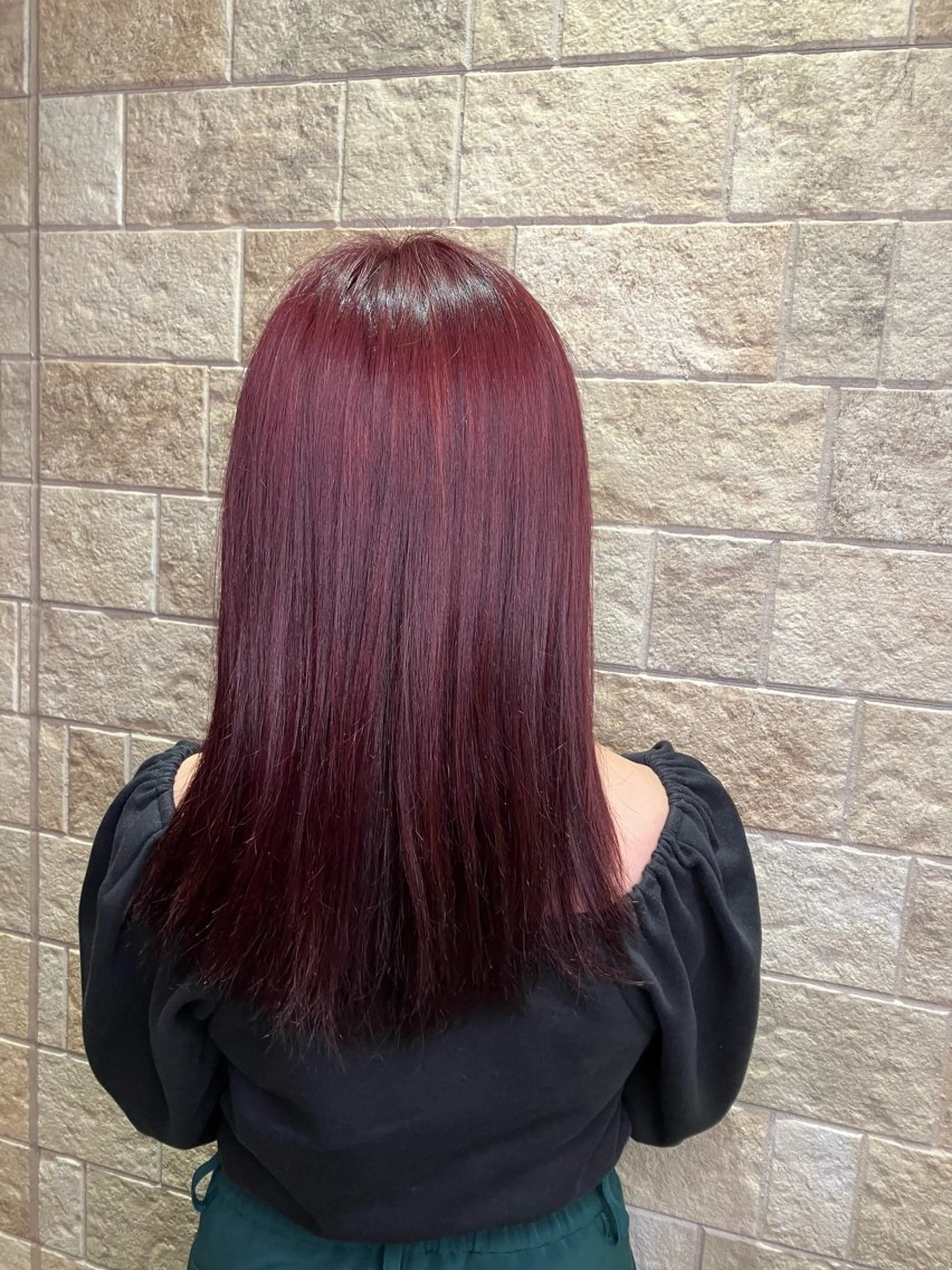 ロング カラー ピンクカラー SEA BELLE YASUのヘアスタイル