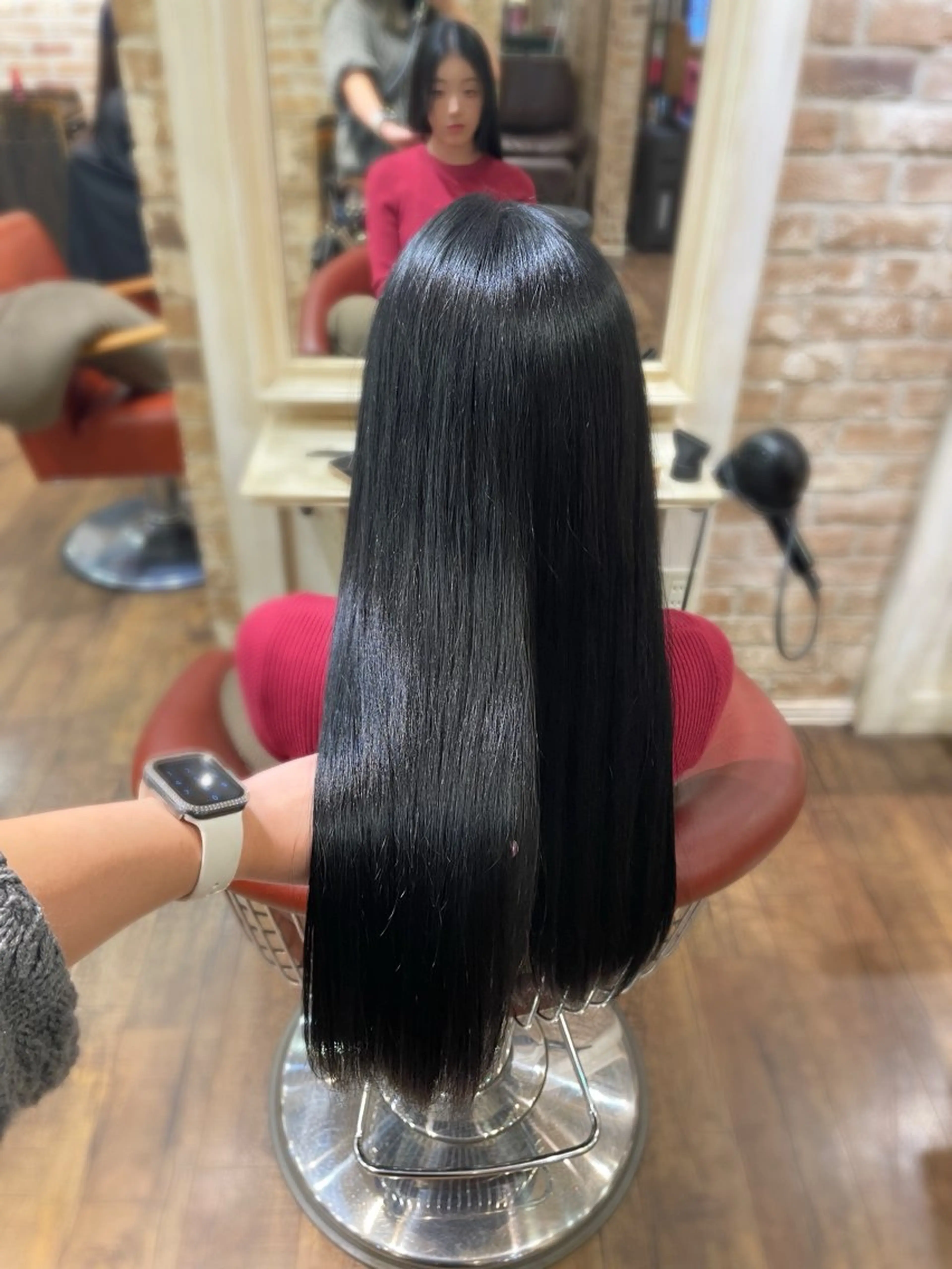 ロング カラー 黒髪 💙かとう なお💙のヘアスタイル