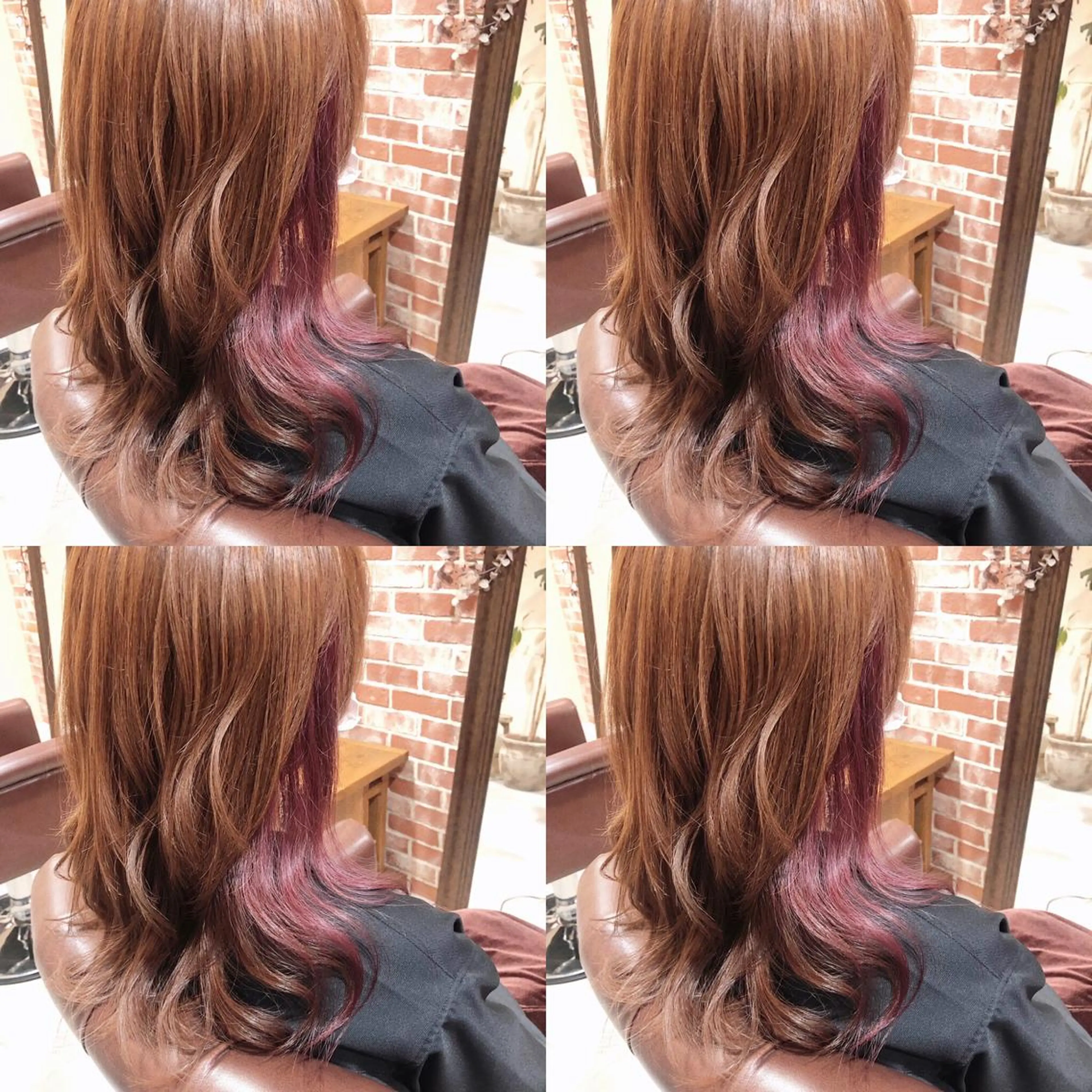 ミディアム パープルカラー ✨ミニモ限定価格◎ ブリーチ無しカラーのヘアスタイル