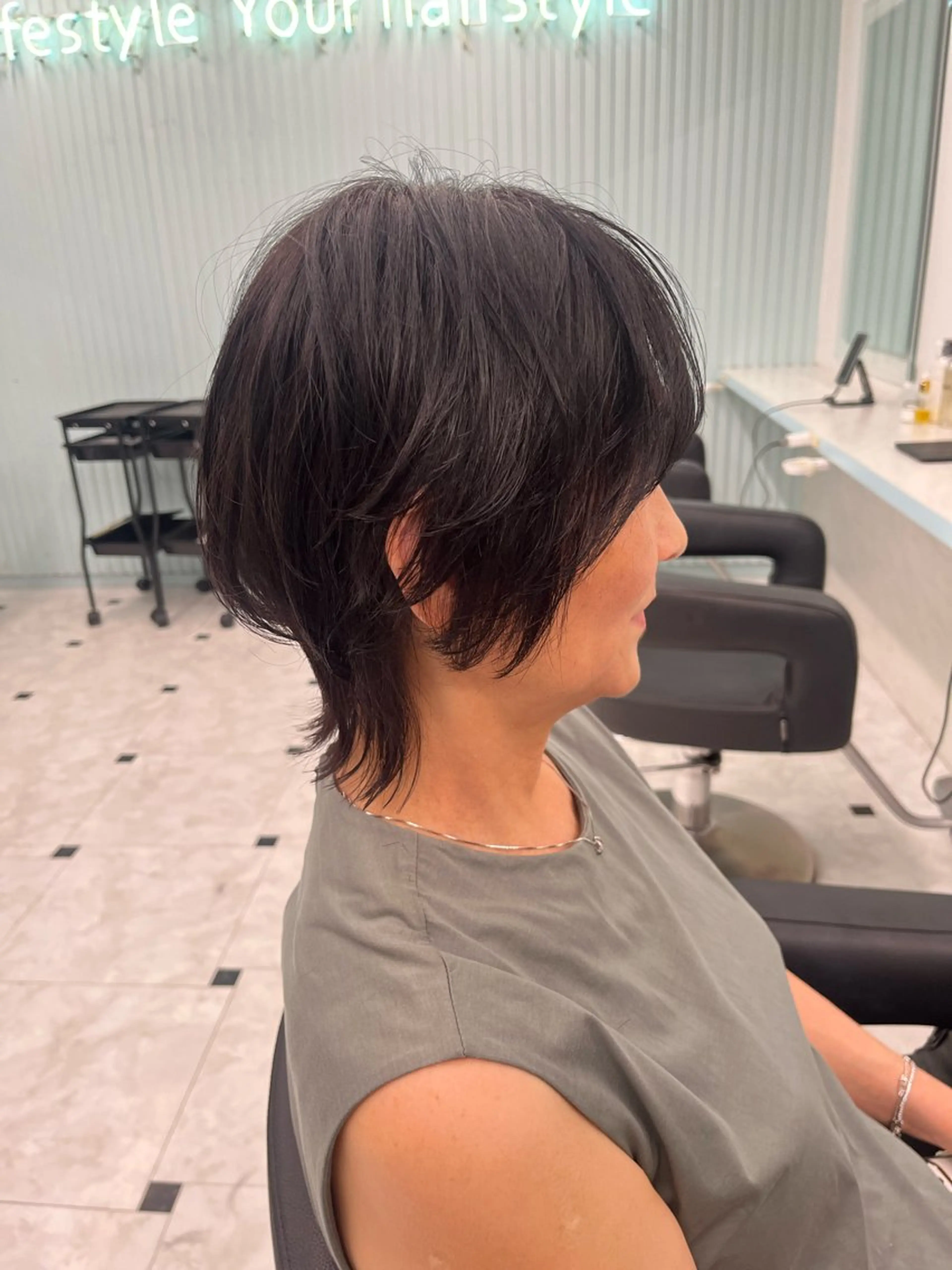 カラー カット ヘアカラー トリートメント 似合わせ💗透け感 💗ブリーチなし💗のヘアスタイル