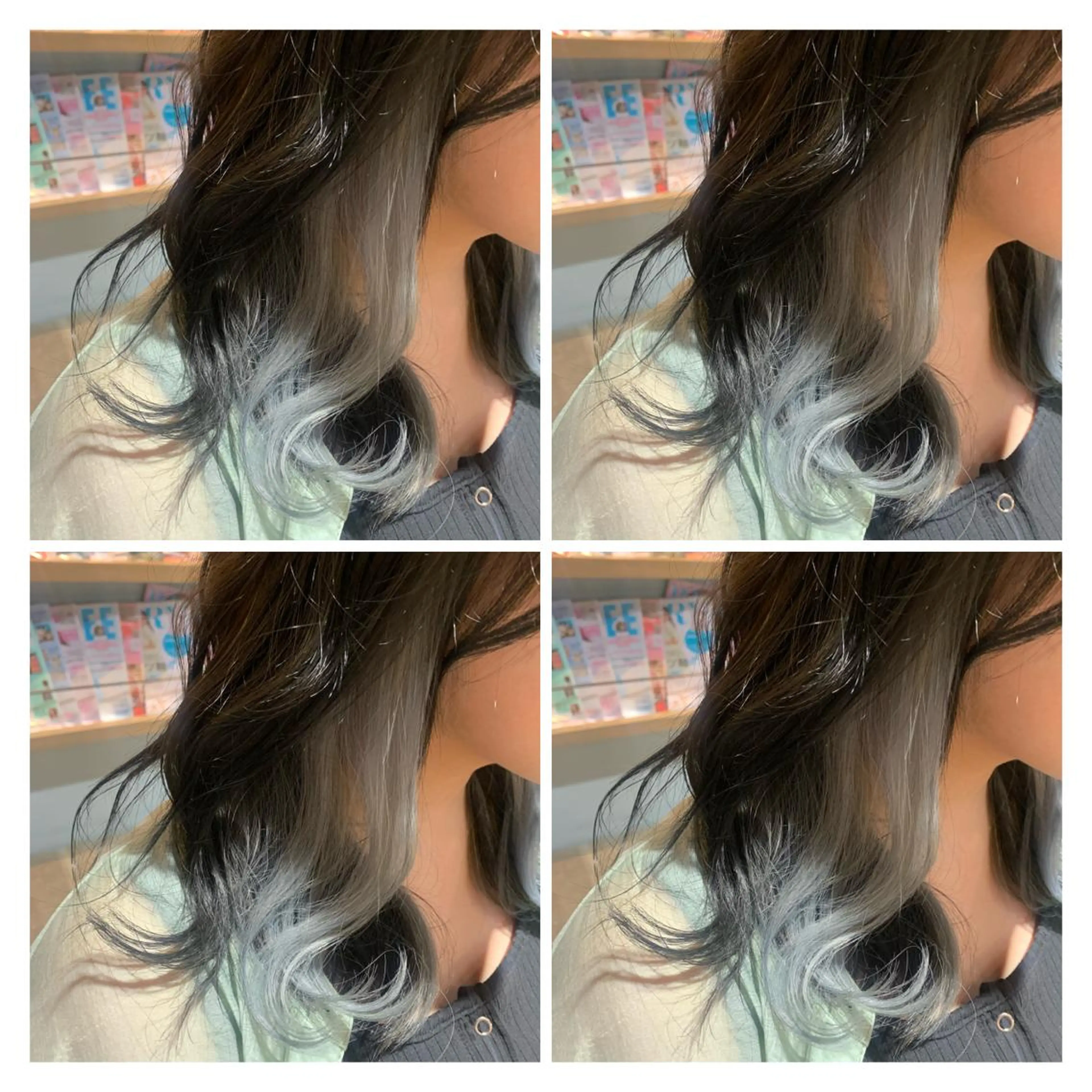 カラー ブリーチ インナーカラー ヘアカラー トリートメント 髪質改善艶髪 ℍ𝔸ℝ𝕌𝕂𝔸のヘアスタイル