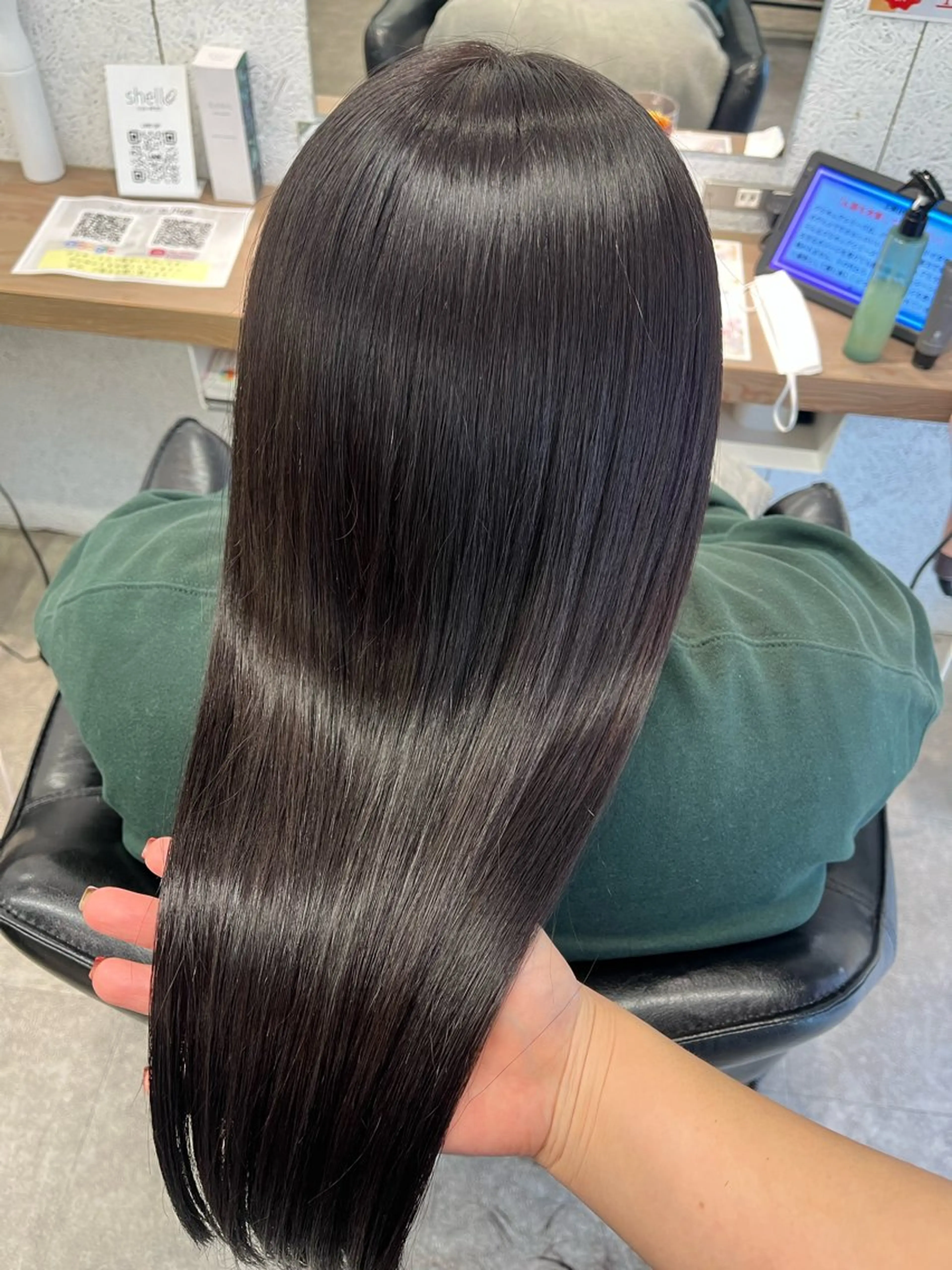 ロング カラー ヘアアレンジ カット 縮毛矯正 トリートメント 🍓艶髪/艶カラー ハイトーン/しんたにのヘアスタイル