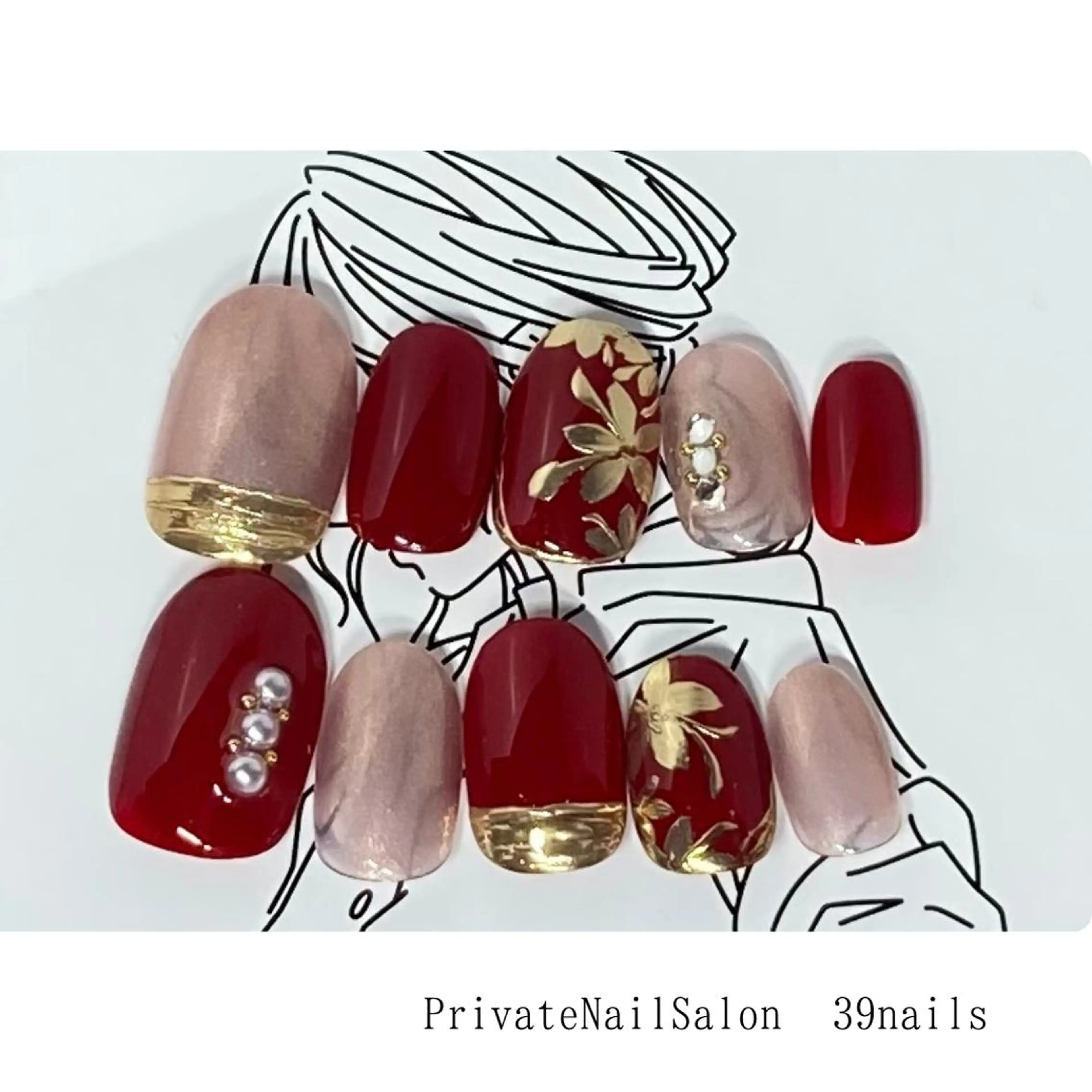 ネイル 39-nails EharaMikuのネイルデザイン