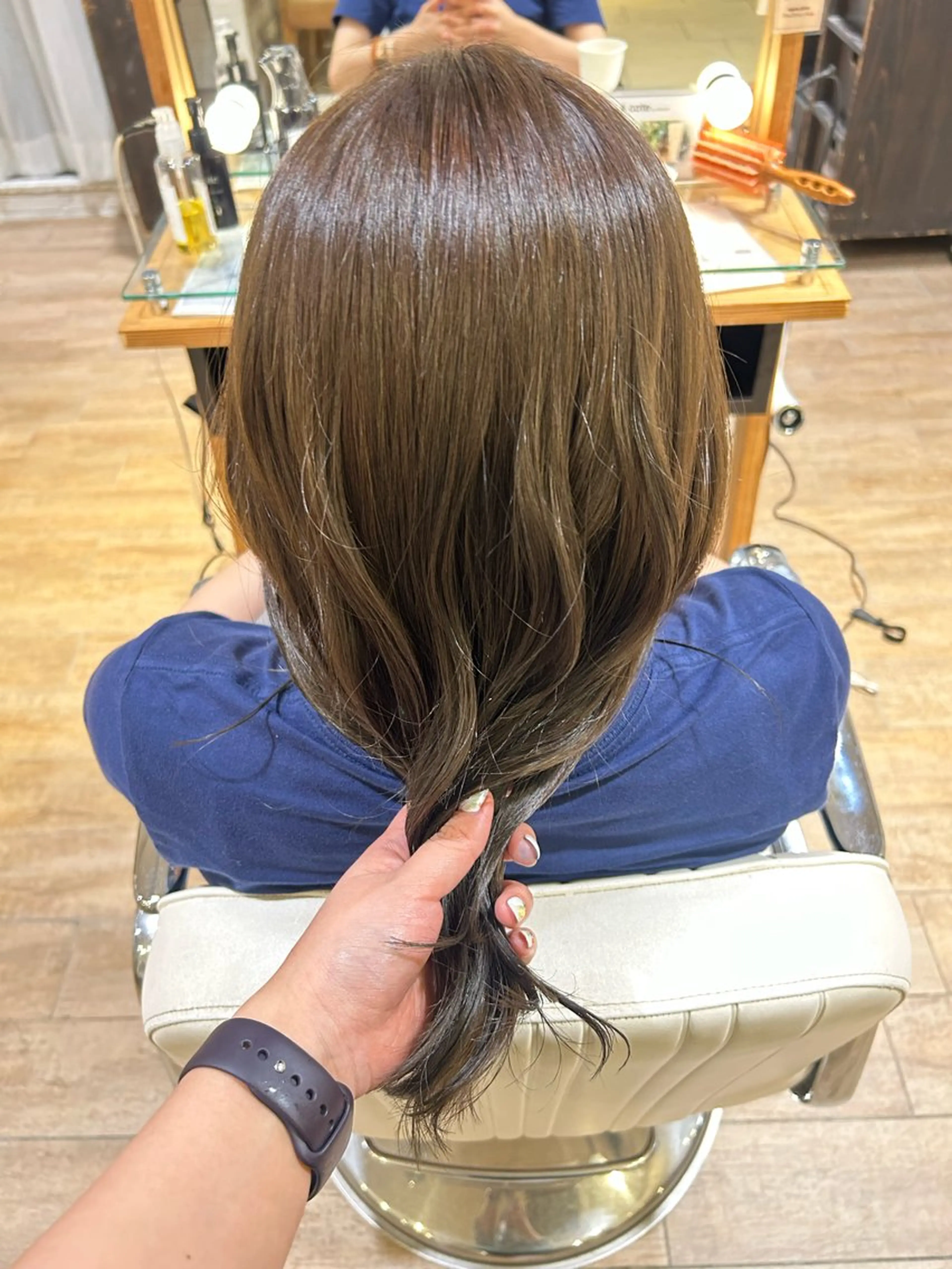 セミロング カラー 優希 ／カットモデル募集中のヘアスタイル