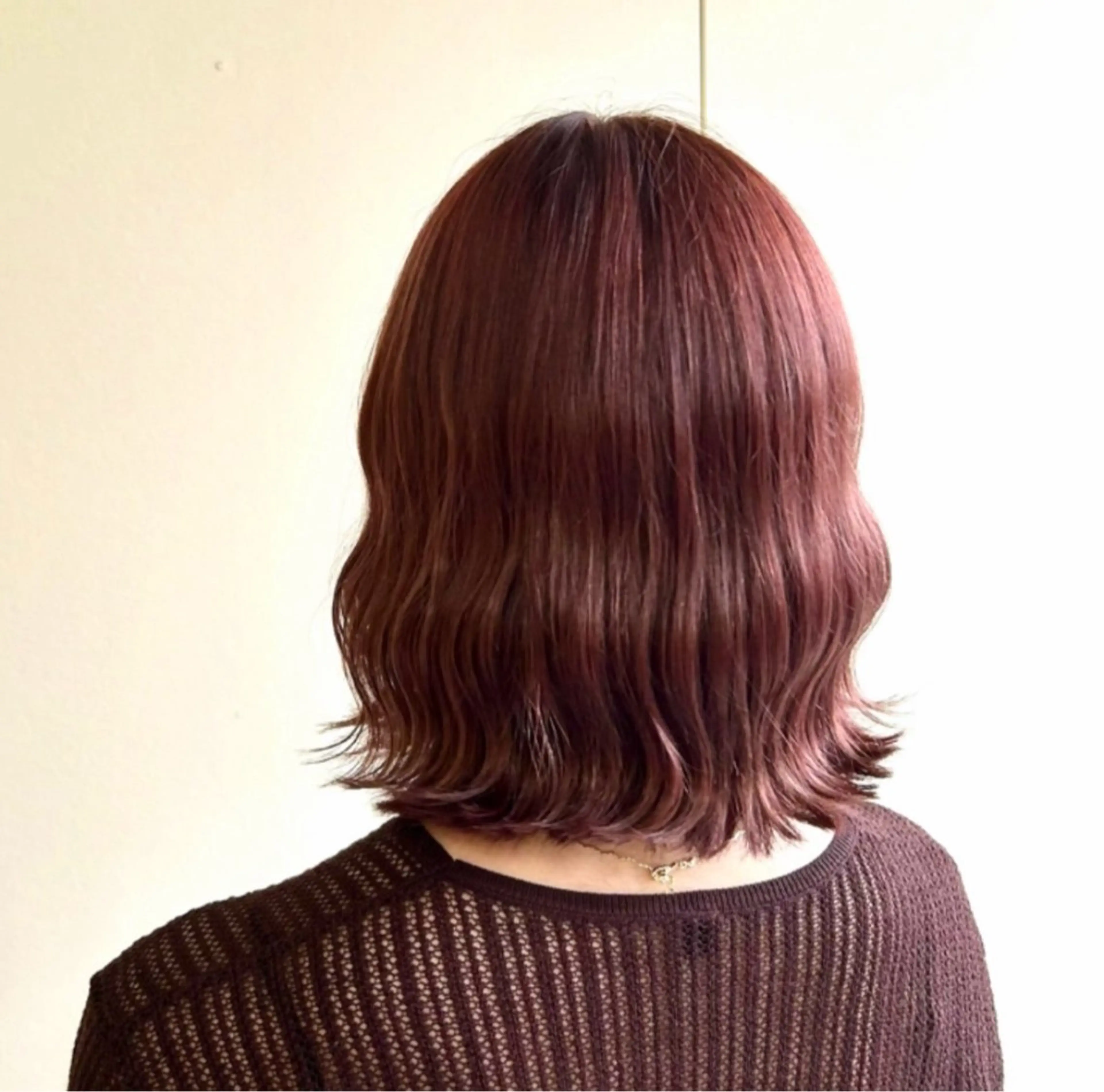 ミディアム カラー レッドカラー カシェリタ🌛 ハルナのヘアスタイル