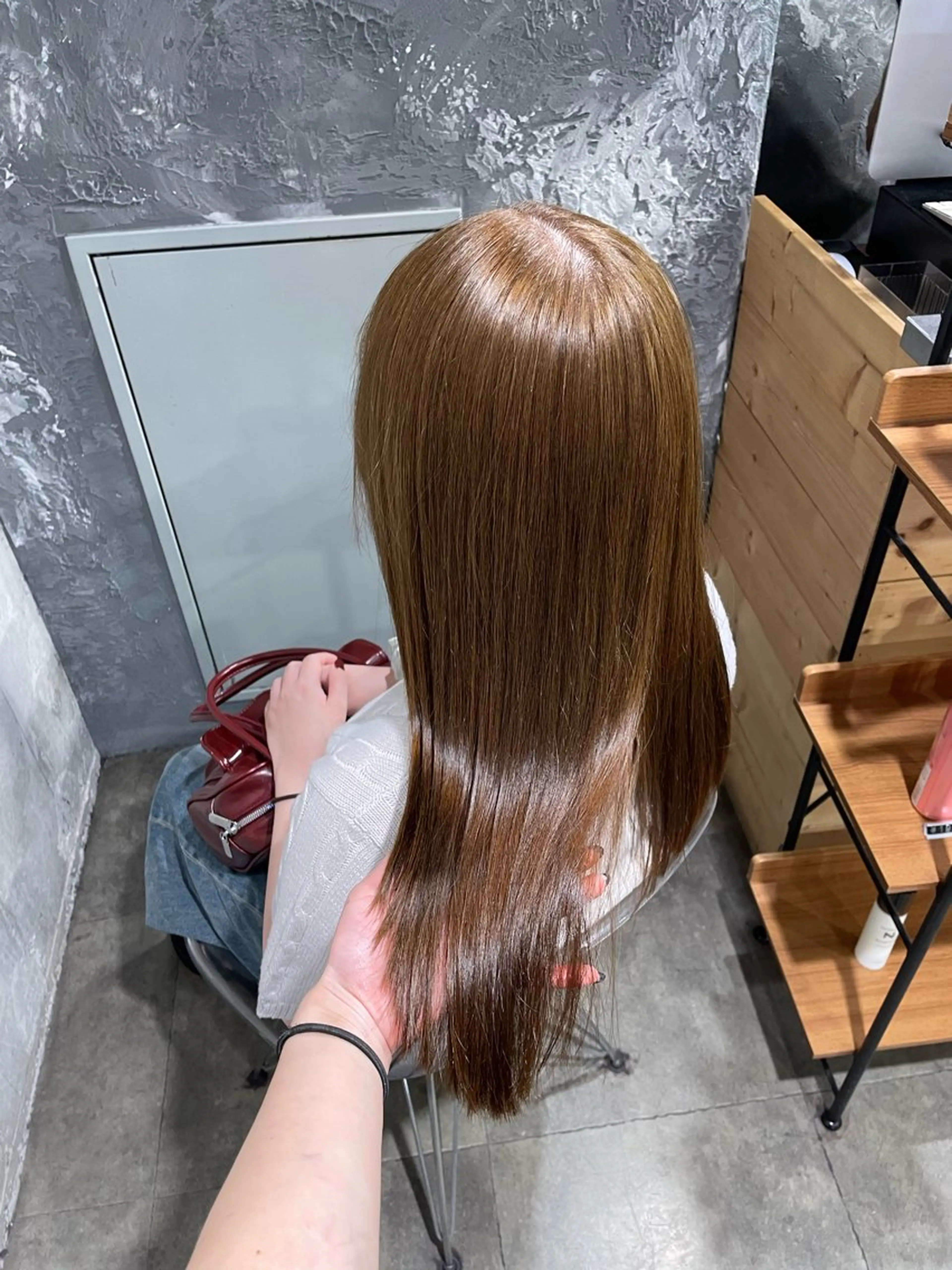 カラー ヘアカラー ヘッドスパ 🤍韓国ヘア🤍透明 感ベージュ/まりんのヘアスタイル