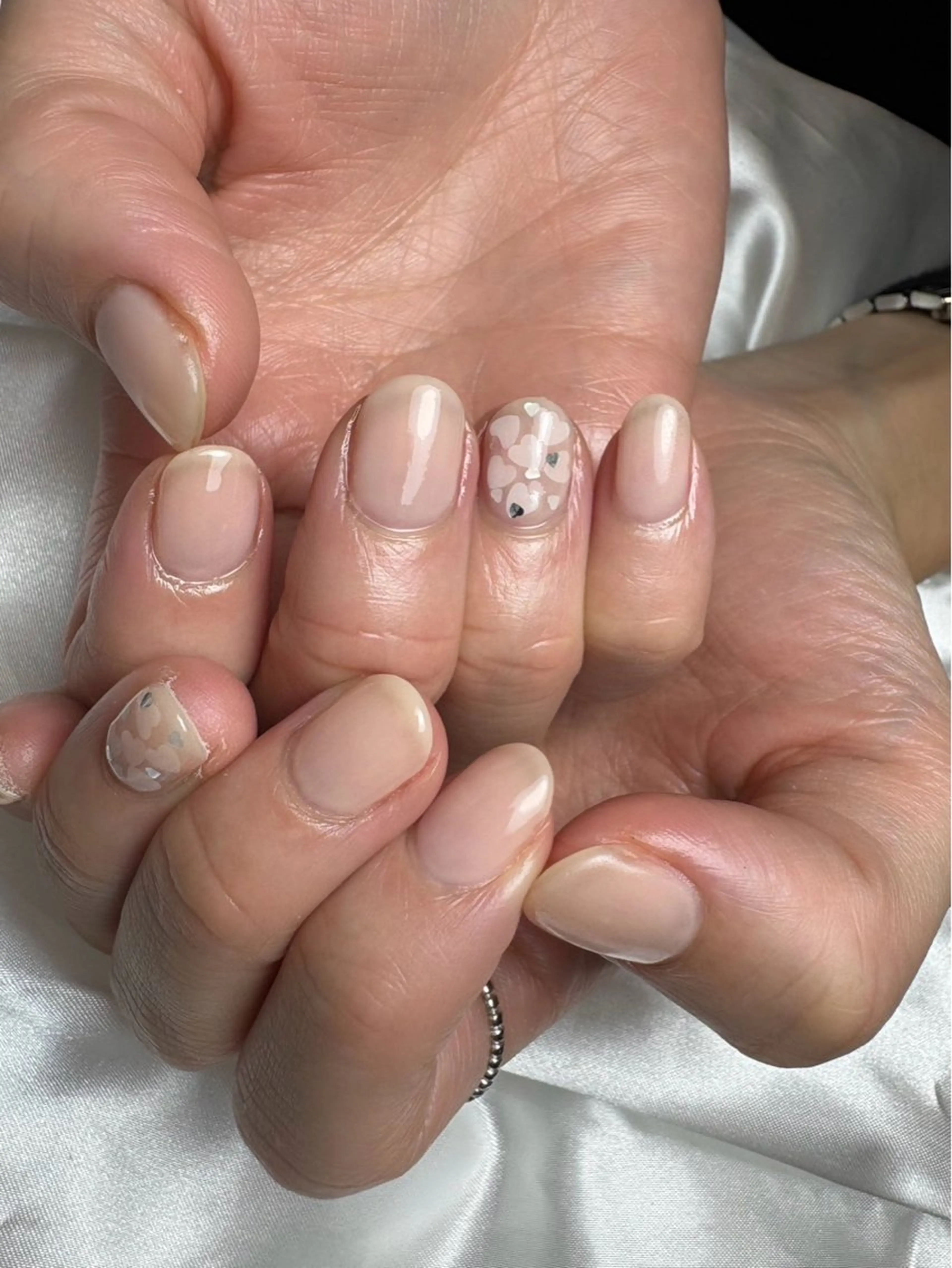 ネイル ハート ハンドネイル Belle nail salonのネイルデザイン