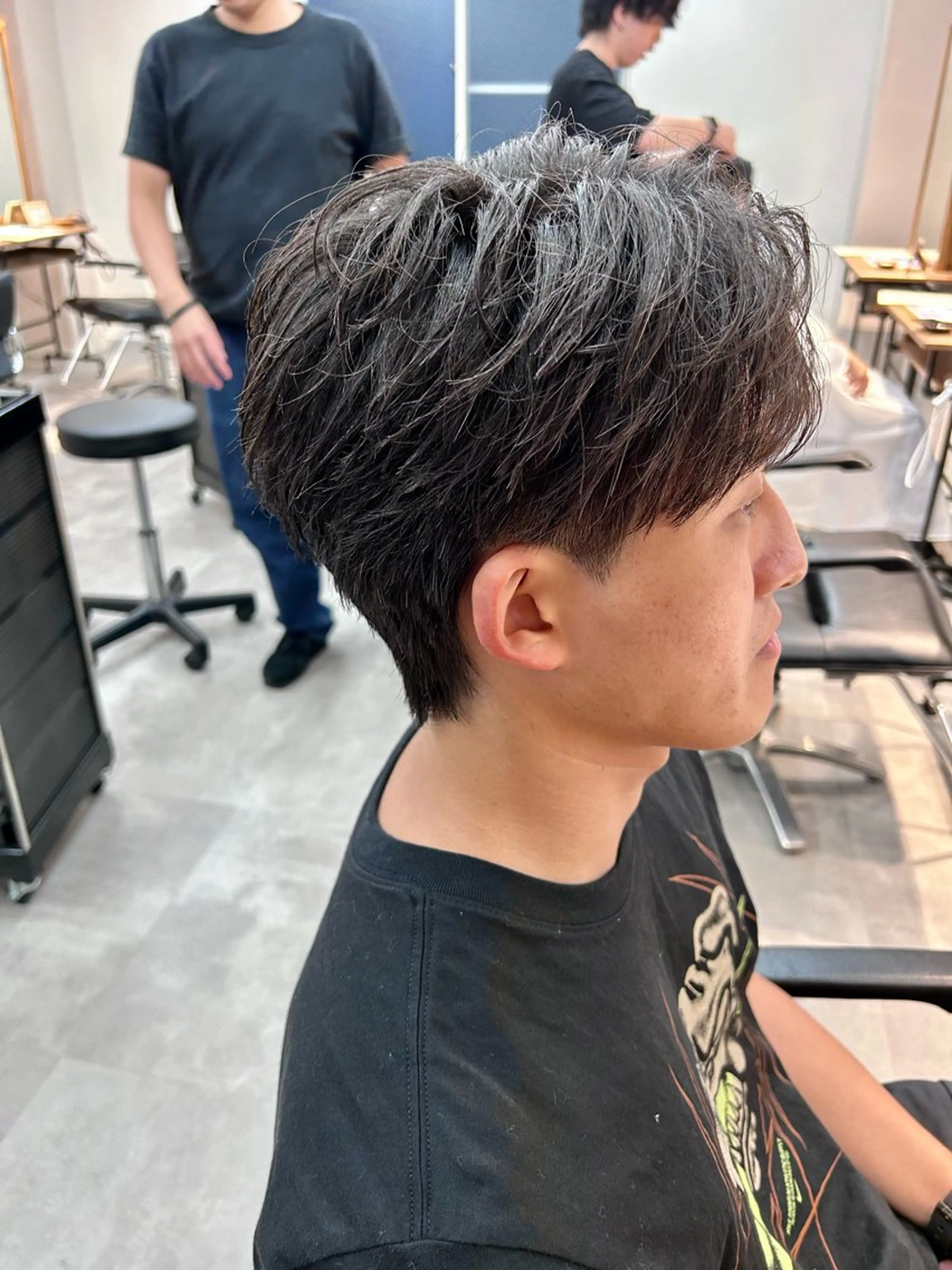 パーマ メンズ フェザーパーマ メンズパーマ カット パーマ トリートメント 千葉 シャドウパーマ ニュアンスパーマ 関のヘアスタイル