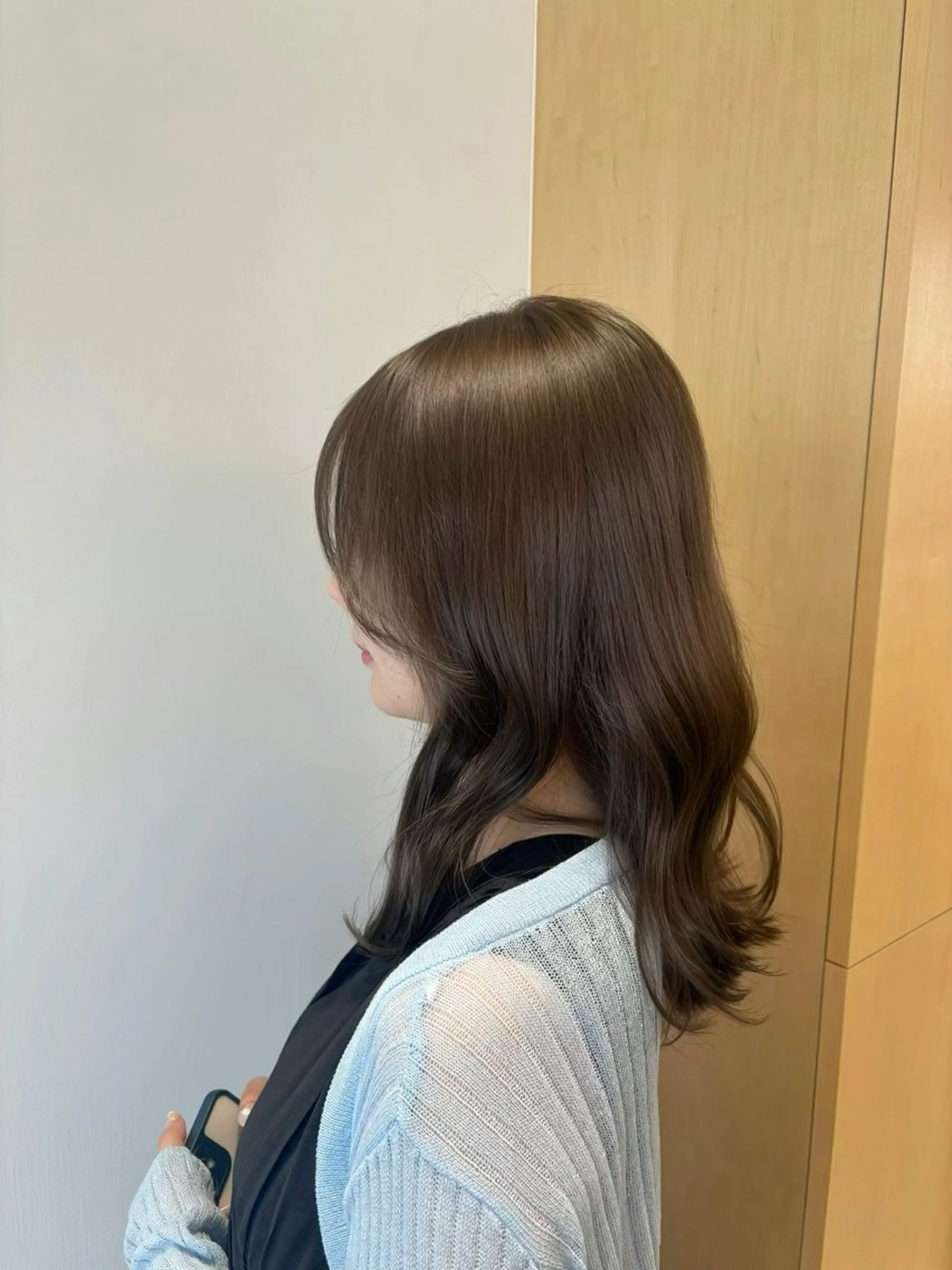 セミロング カラー カット ヘアカラー Rio 渋谷のヘアスタイル