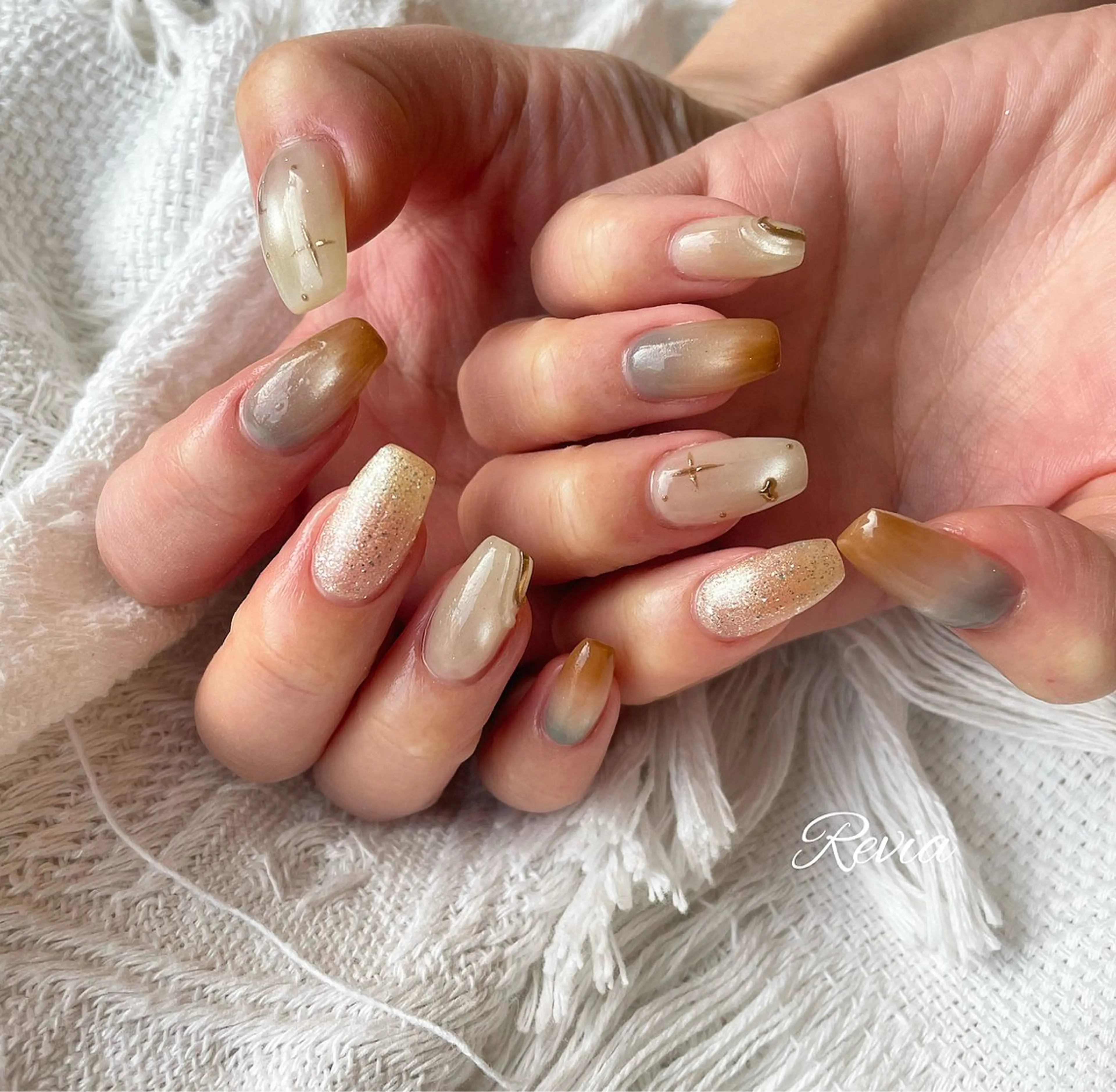 ネイル ハンドネイル revia所属・ERI Nailistのネイルデザイン