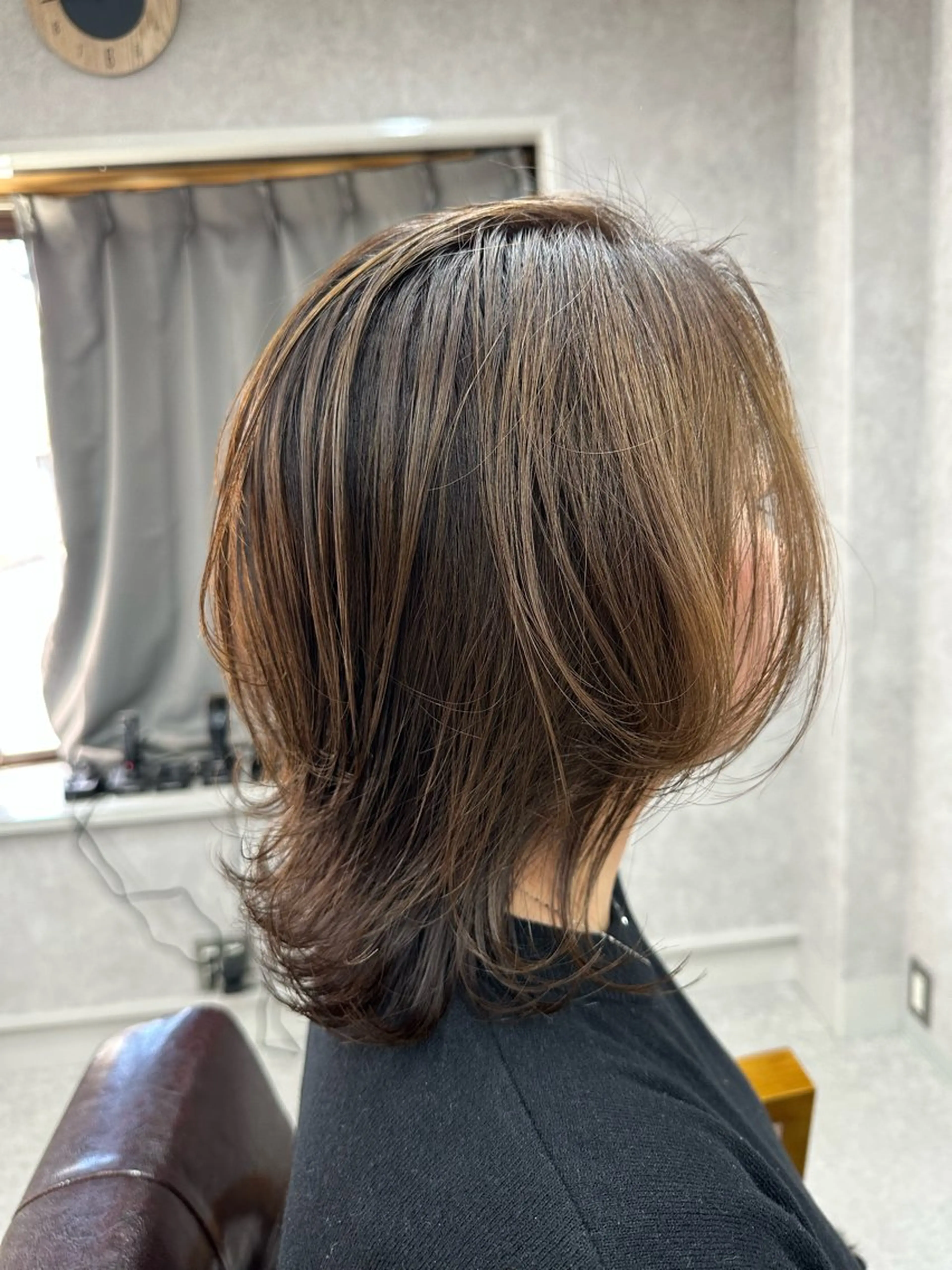 ミディアム カラー カット ヘアカラー トリートメント Lien 深井店のヘアスタイル