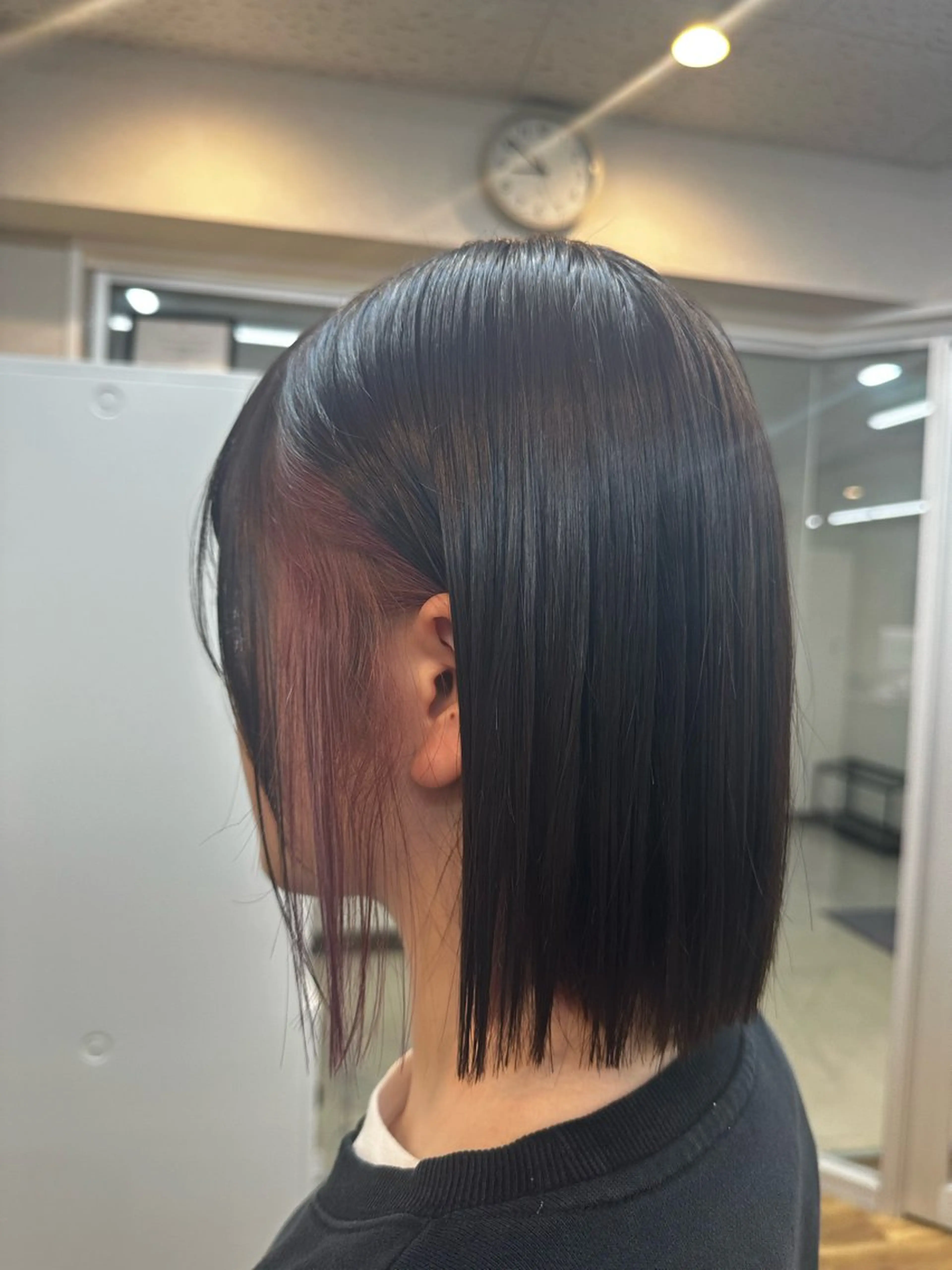 ミディアム カラー ダークグレー ダークグレージュ グレージュ ピンクカラー バイオレットカラー ヘアカラー TELA HAIR南流山店所属・TELA HAIR Annaのヘアスタイル