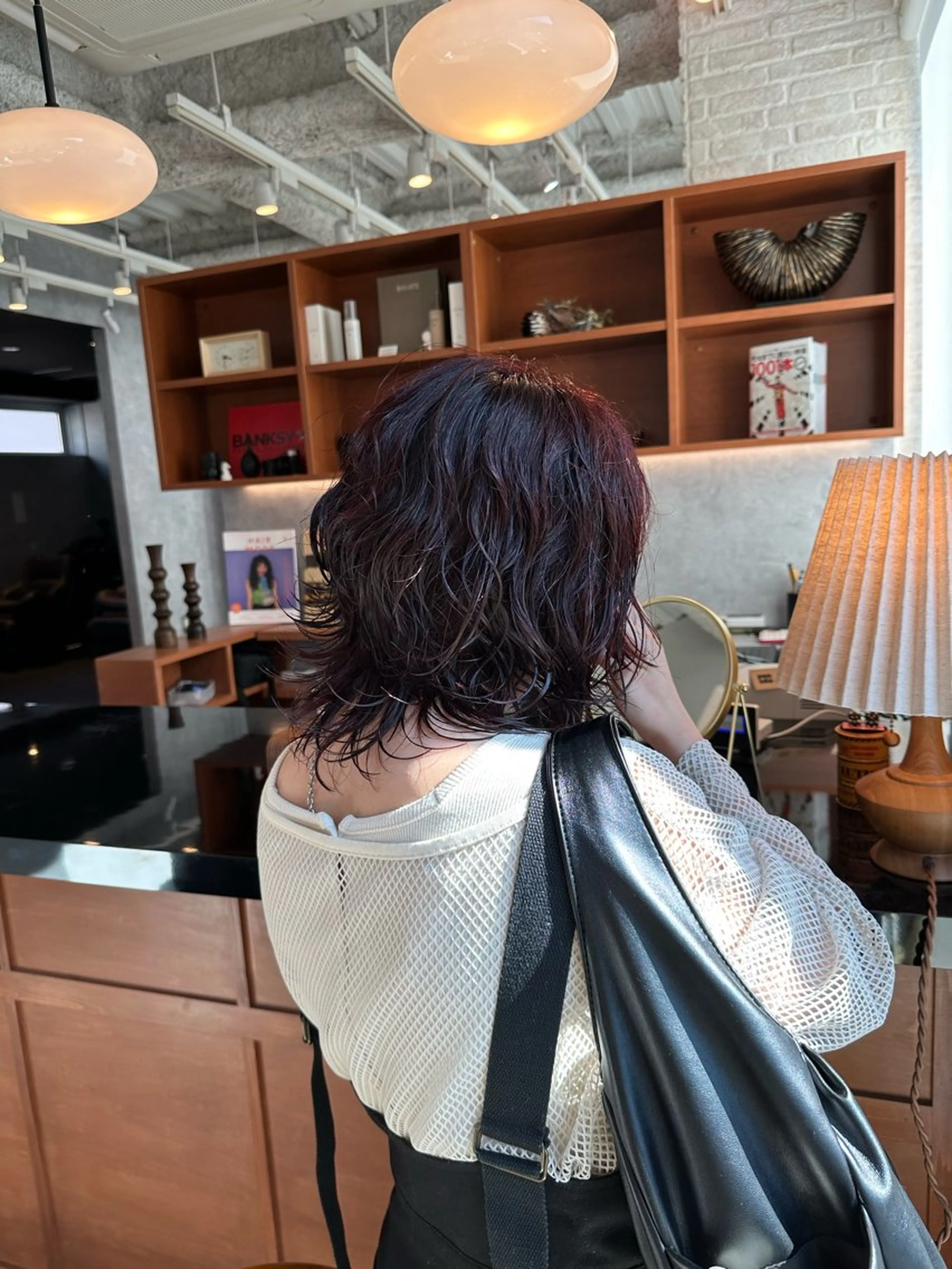 ミディアム ミディアムパーマ ウルフカット benji名駅店所属・アライ ナタカのヘアスタイル