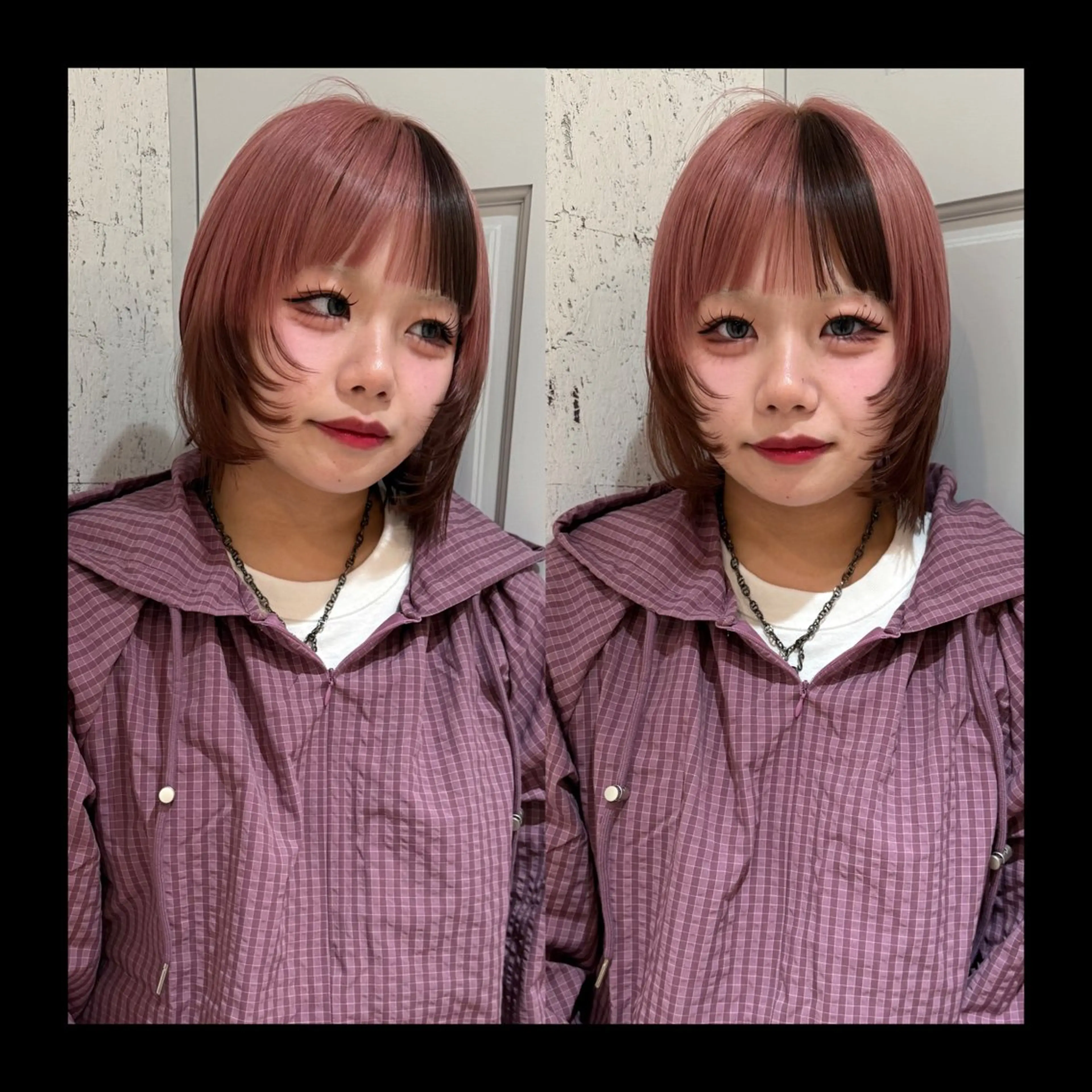 ショート カラー ブラウンカラー ピンクカラー カット ヘアカラー トリートメント mai / linoah˚✧のヘアスタイル