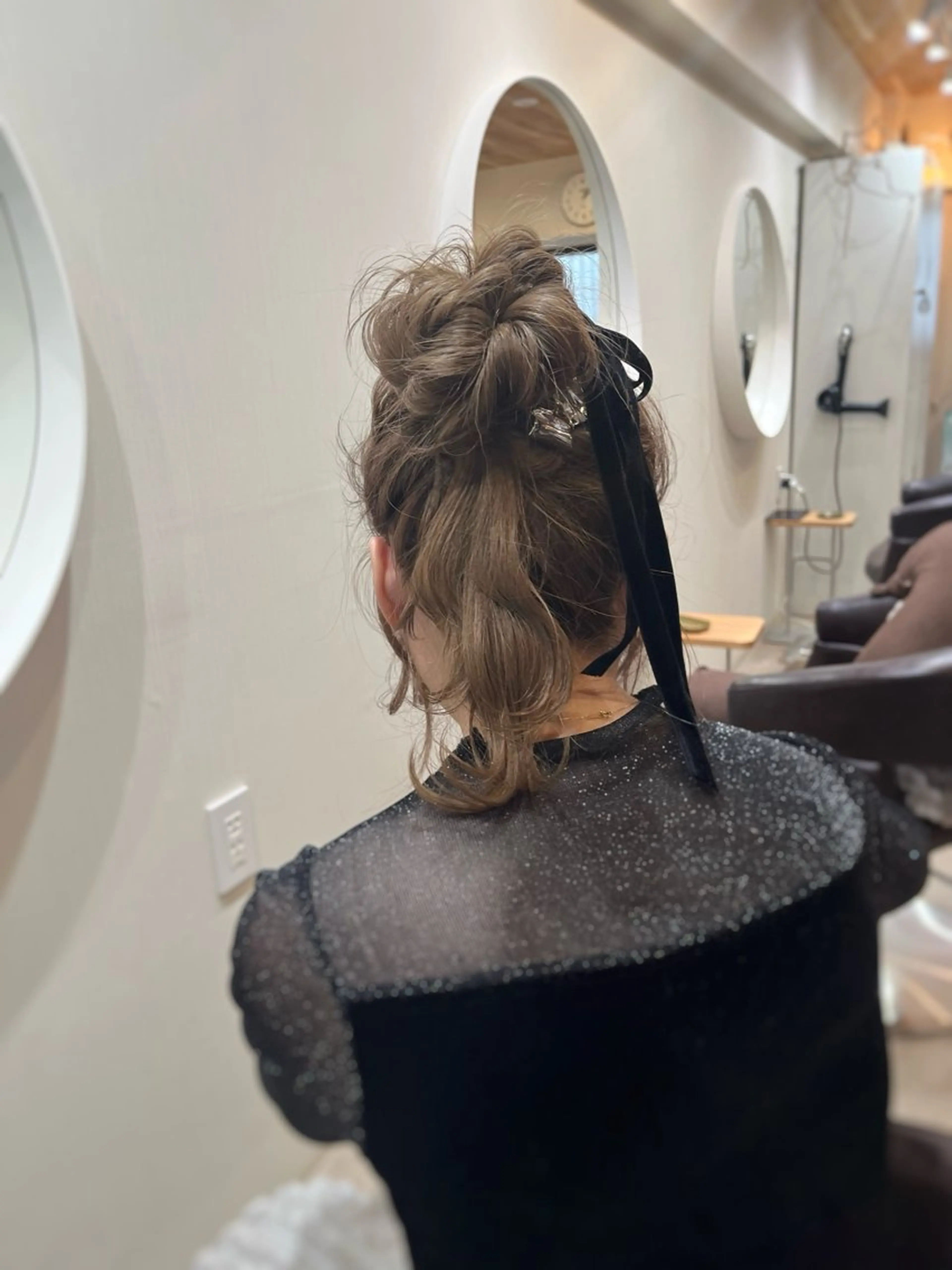 セミロング ヘアセット 下石怜子/レイヤー/ 透明感カラーのヘアスタイル