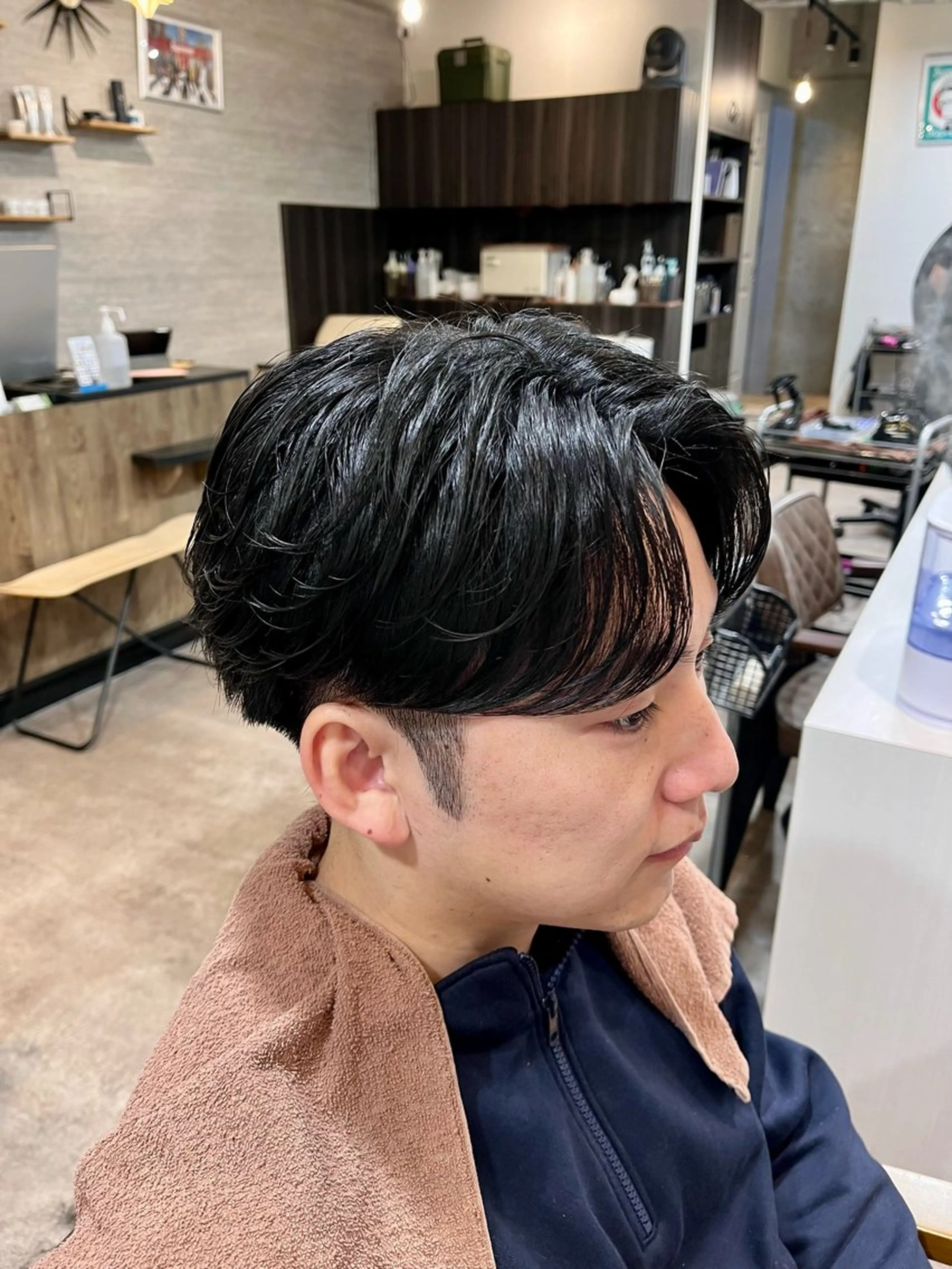 ショート メンズ センターパート FLAVA所属・吉祥寺メンズカット/ 韓国ヘア　渡邉壮太朗のヘアスタイル