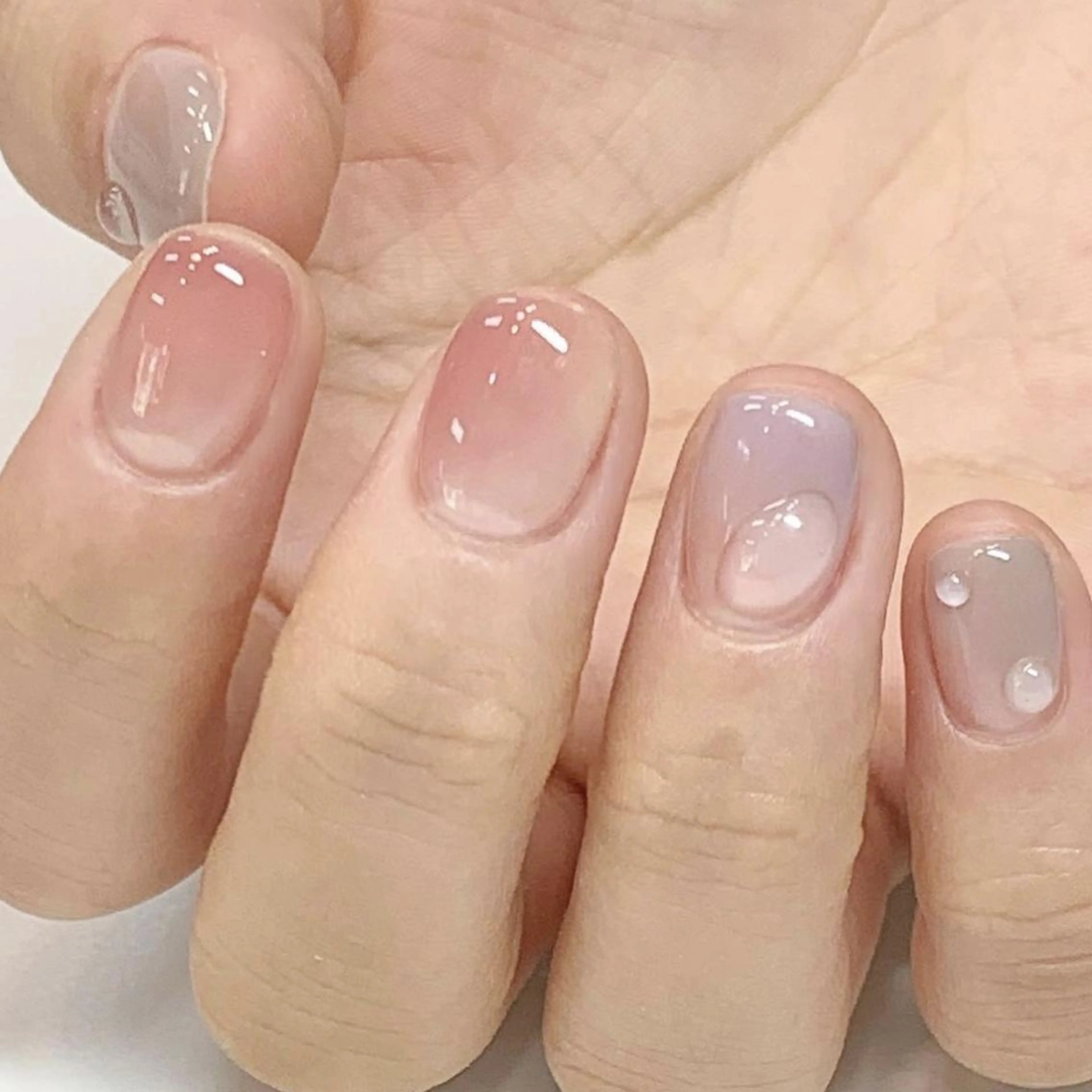 ネイル クリアネイル ジェルネイル パラジェル ハンドネイル 🩵Yun nail Salon 🩵のネイルデザイン