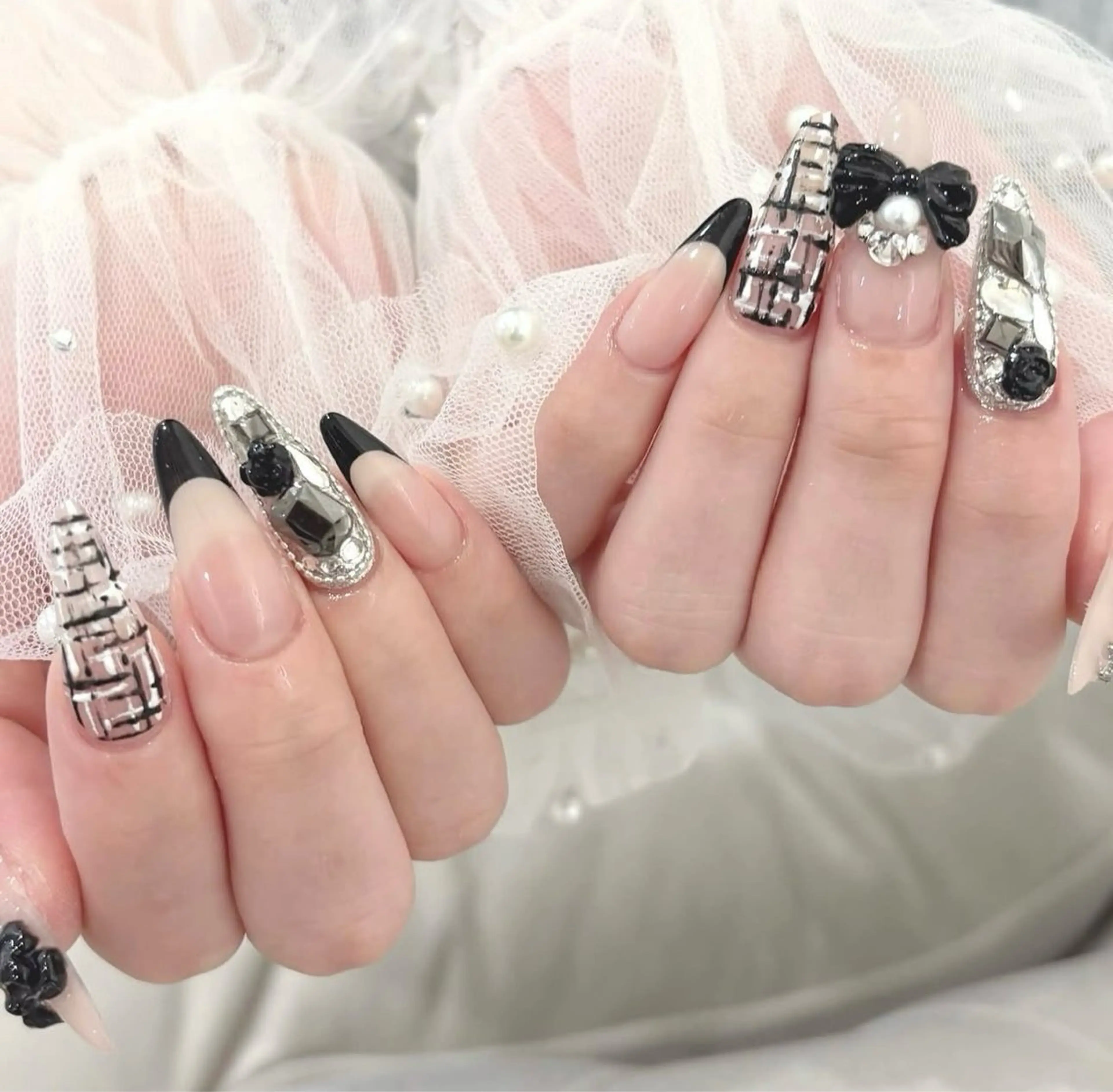 ネイル 長さ出し Mi nailsのネイルデザイン