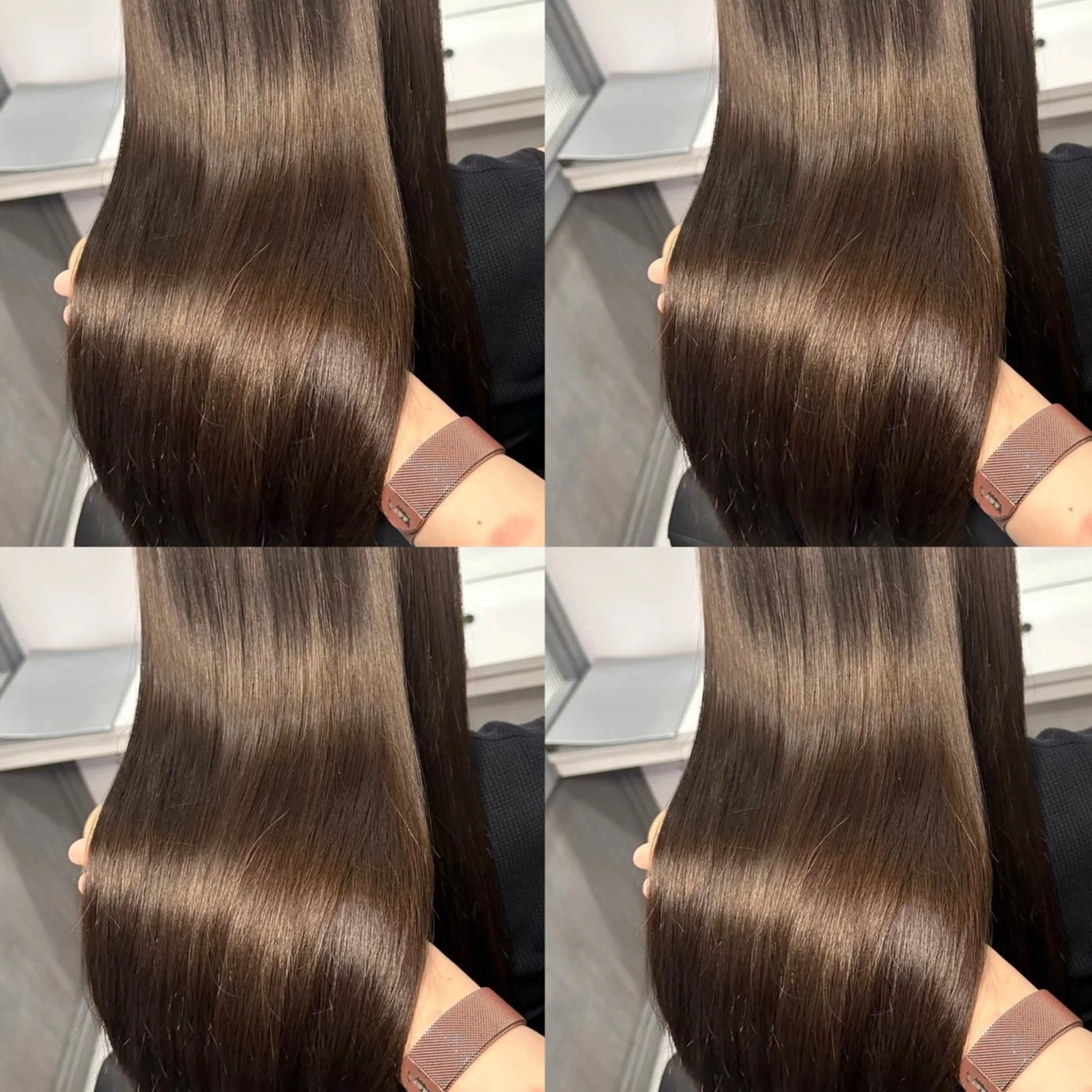 セミロング カラー カット ヘアカラー トリートメント 大人可愛い韓国ヘア きららのヘアスタイル