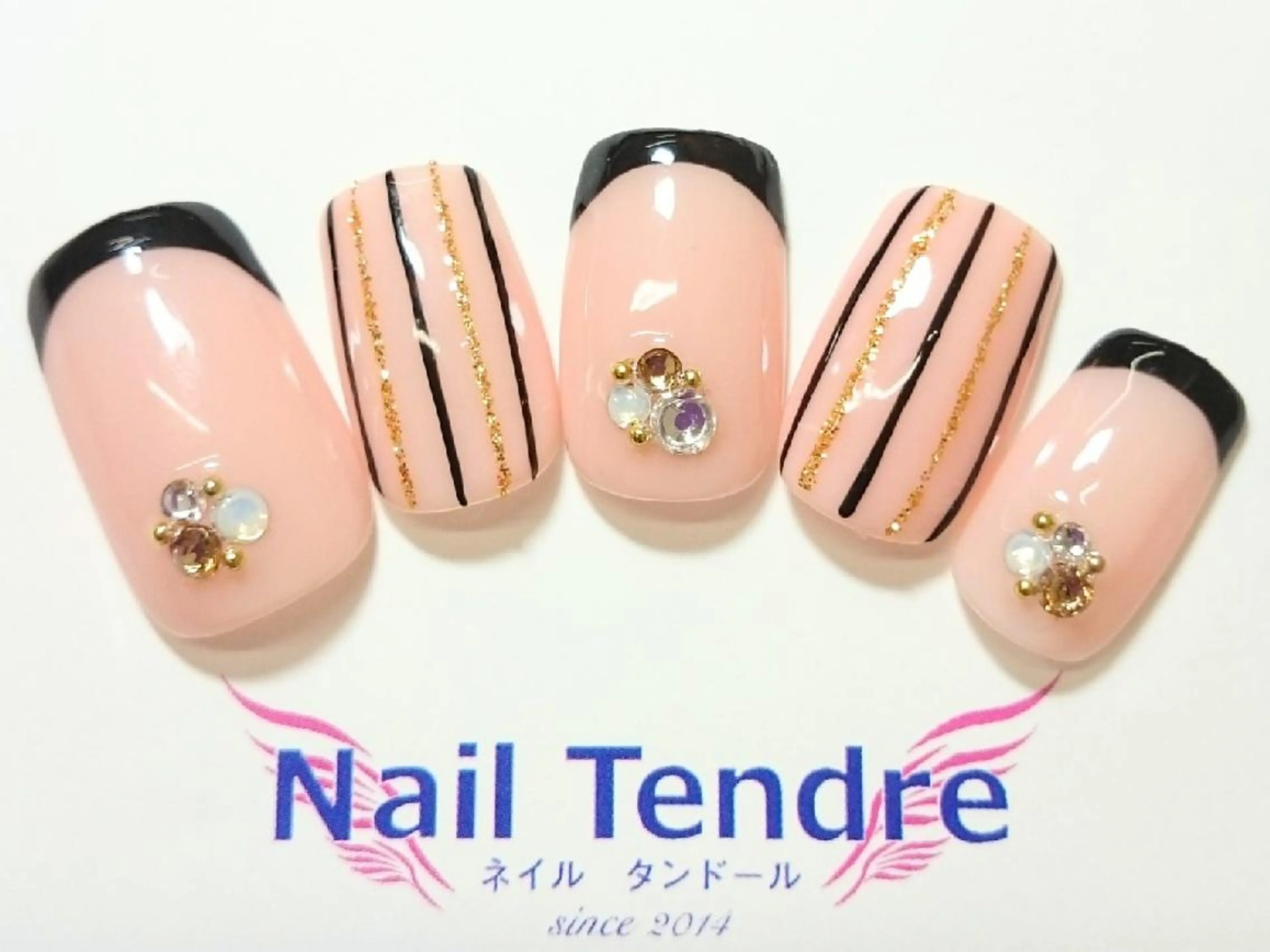 ネイル アートネイル ジェルネイル ソフトジェル ストーンネイル ハンドネイル Nail  Tendreのネイルデザイン