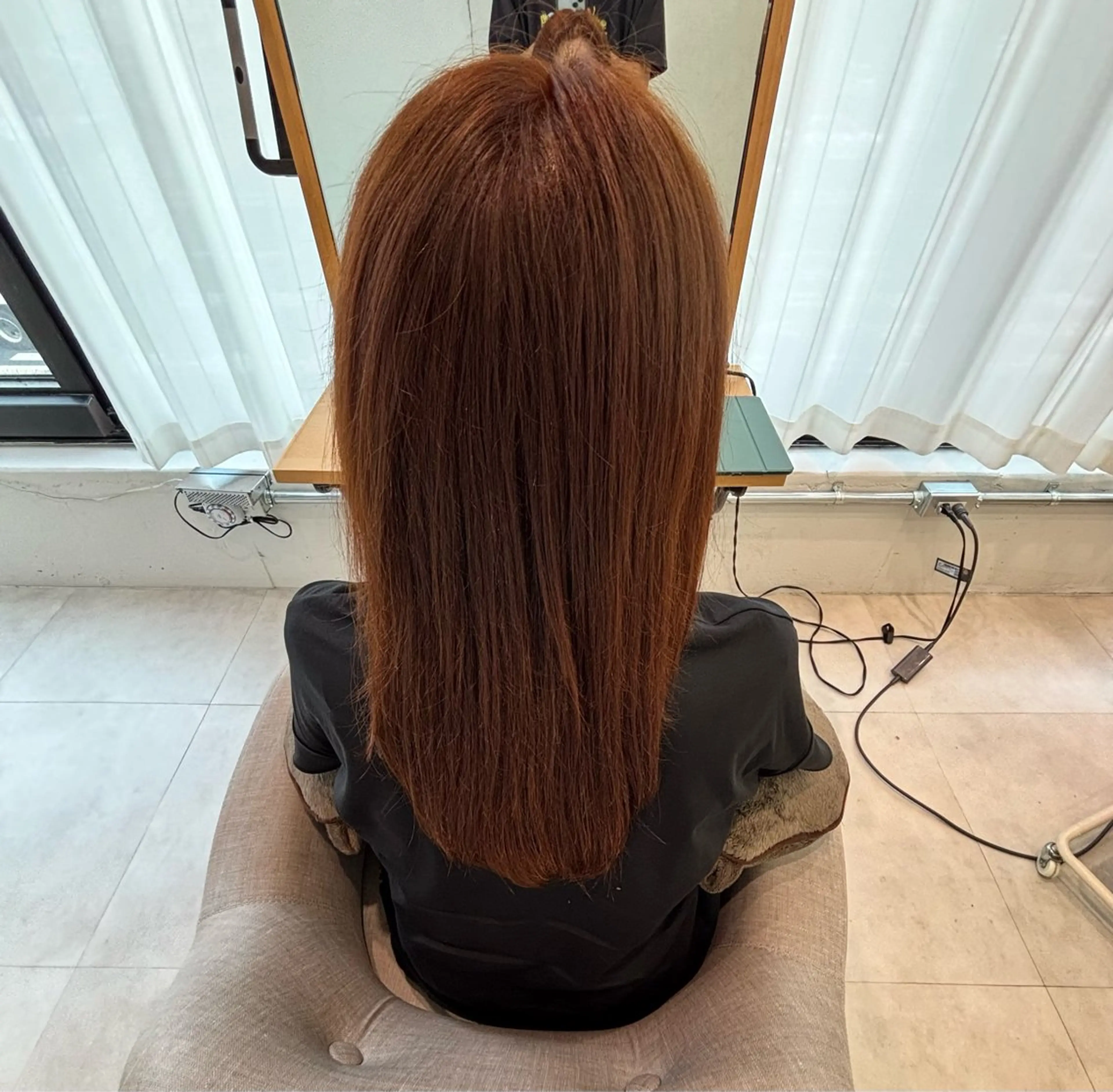 カラー ブラウンカラー 透明感カラー オレンジ オレンジブラウン ヘアカラー 林 倫矢のヘアスタイル